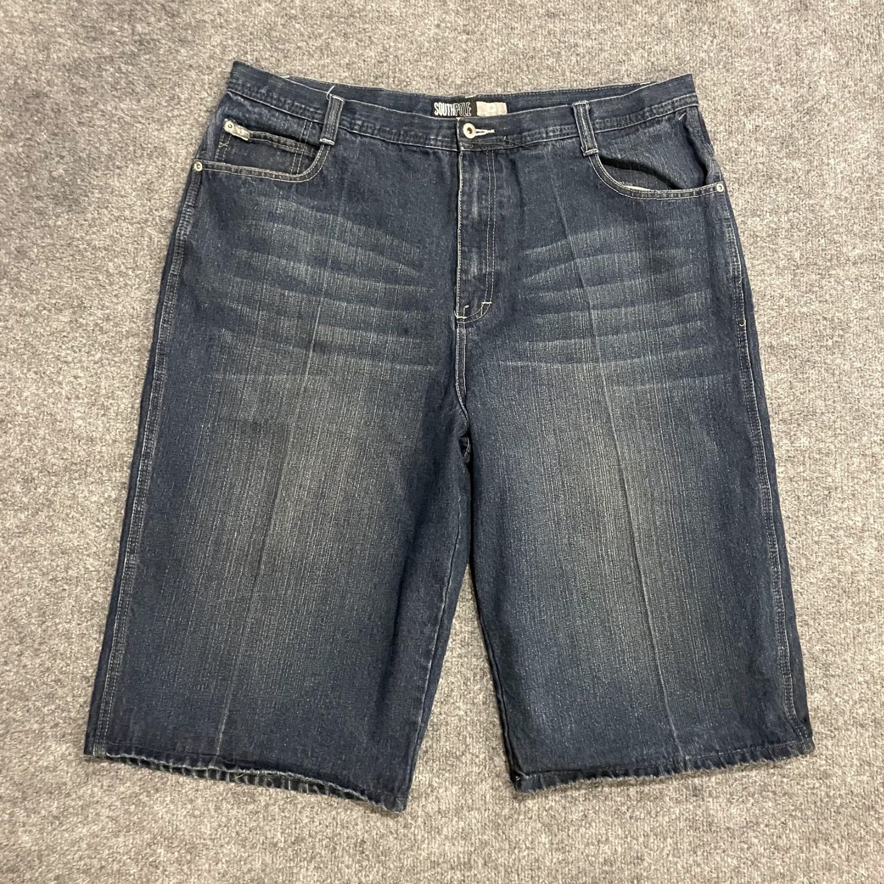 Southpole VINTAGE Southpole Bermuda Shorts Men Blue 42 Relaxed Fit 16" Inseam Denim Pocket Front Flat Front Casual Jeans Size US 42 / EU 58 - 2 Thumbnail