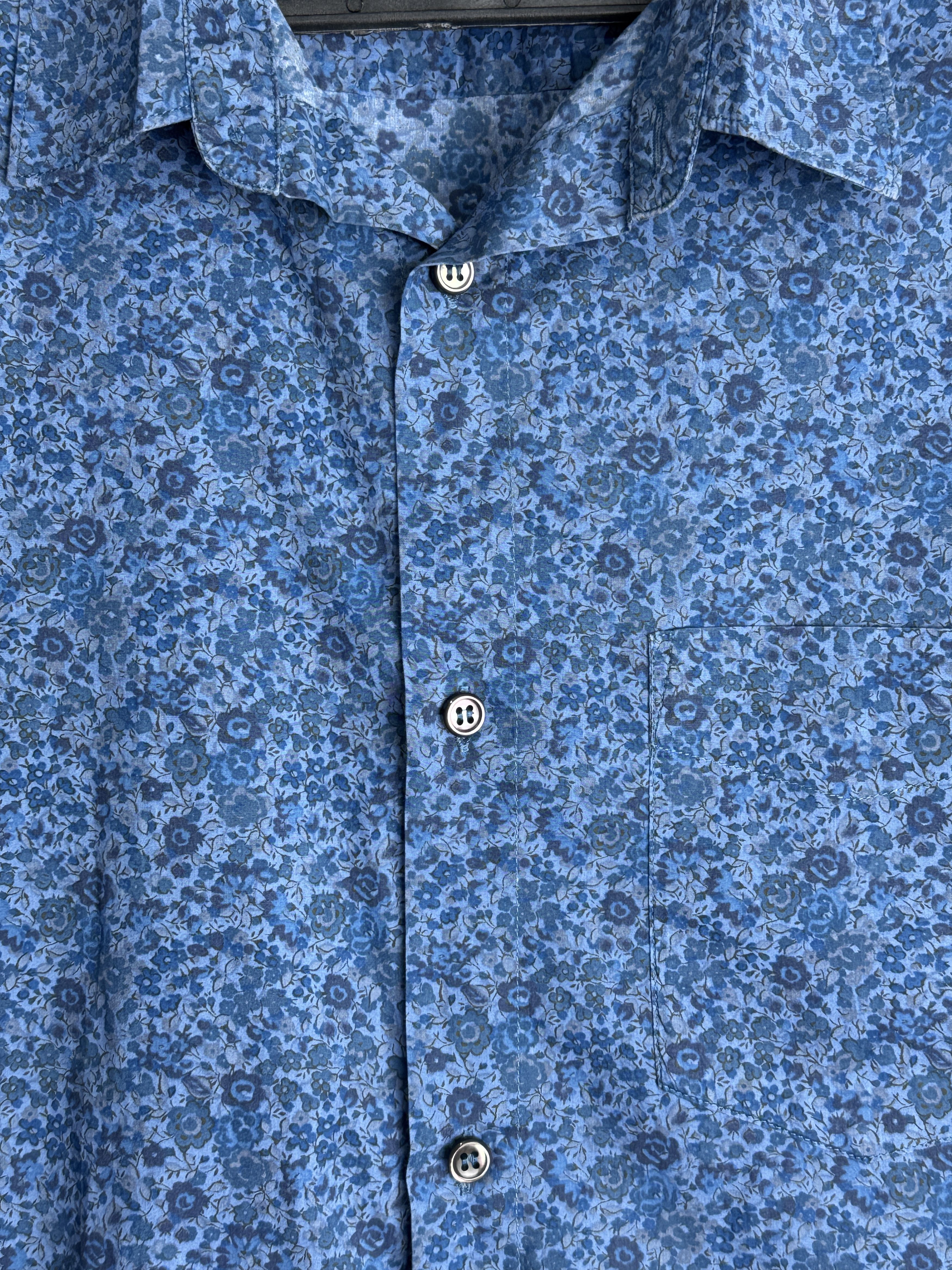 A.P.C. A.P.C. men’s floral cotton button up shirt Size US M / EU 48-50 / 2 - 8 Thumbnail