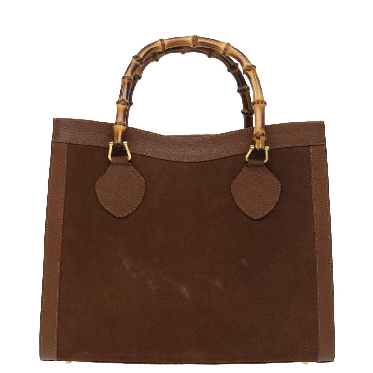 Gucci Bamboo Brown Leather Handbag (Pre-Owned) Size ONE SIZE - 1 Thumbnail