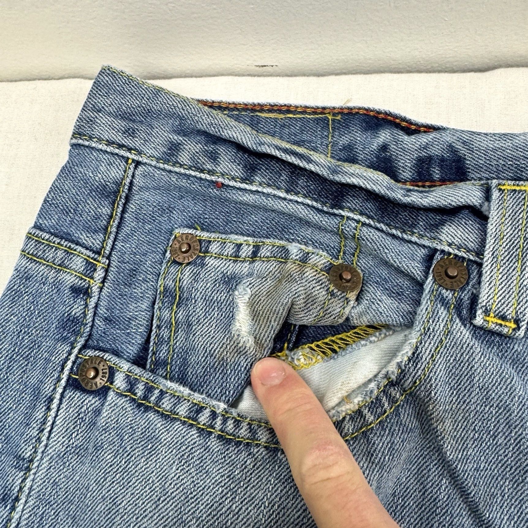 Vintage VINTAGE Aéropostale Jeans Men 36x34 Baggy Relaxed Punk Grunge Hipster 90s Jeans Mens Size US 36 / EU 52 - 6 Thumbnail