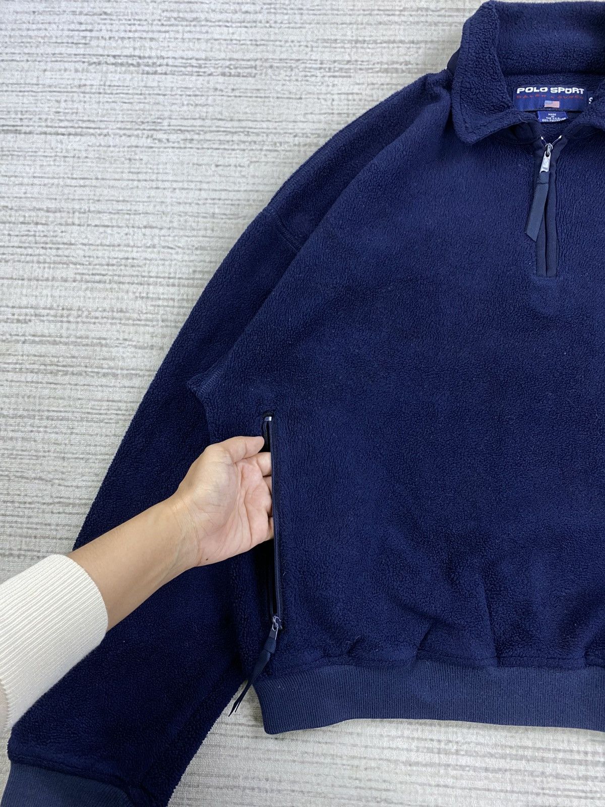 Polo Ralph Lauren Vintage 90s Polo Sport Ralph Lauren Half Zipper Sweatshirt Size US L / EU 52-54 / 3 - 6 Thumbnail