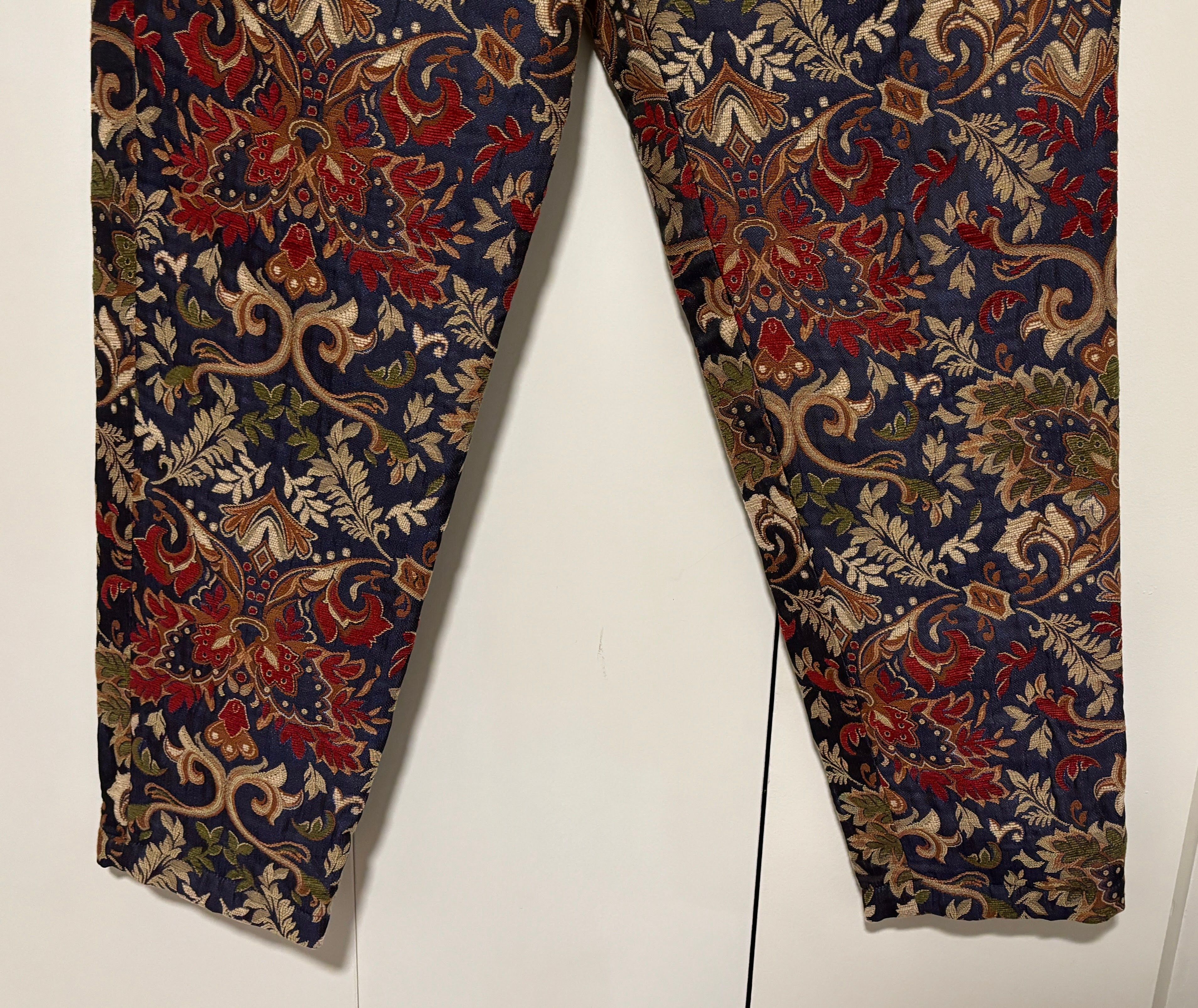 Engineered Garments RARE Floral Jacquard Carlyle Pants Medium 32-34 mi USA Size US 33 - 3 Thumbnail