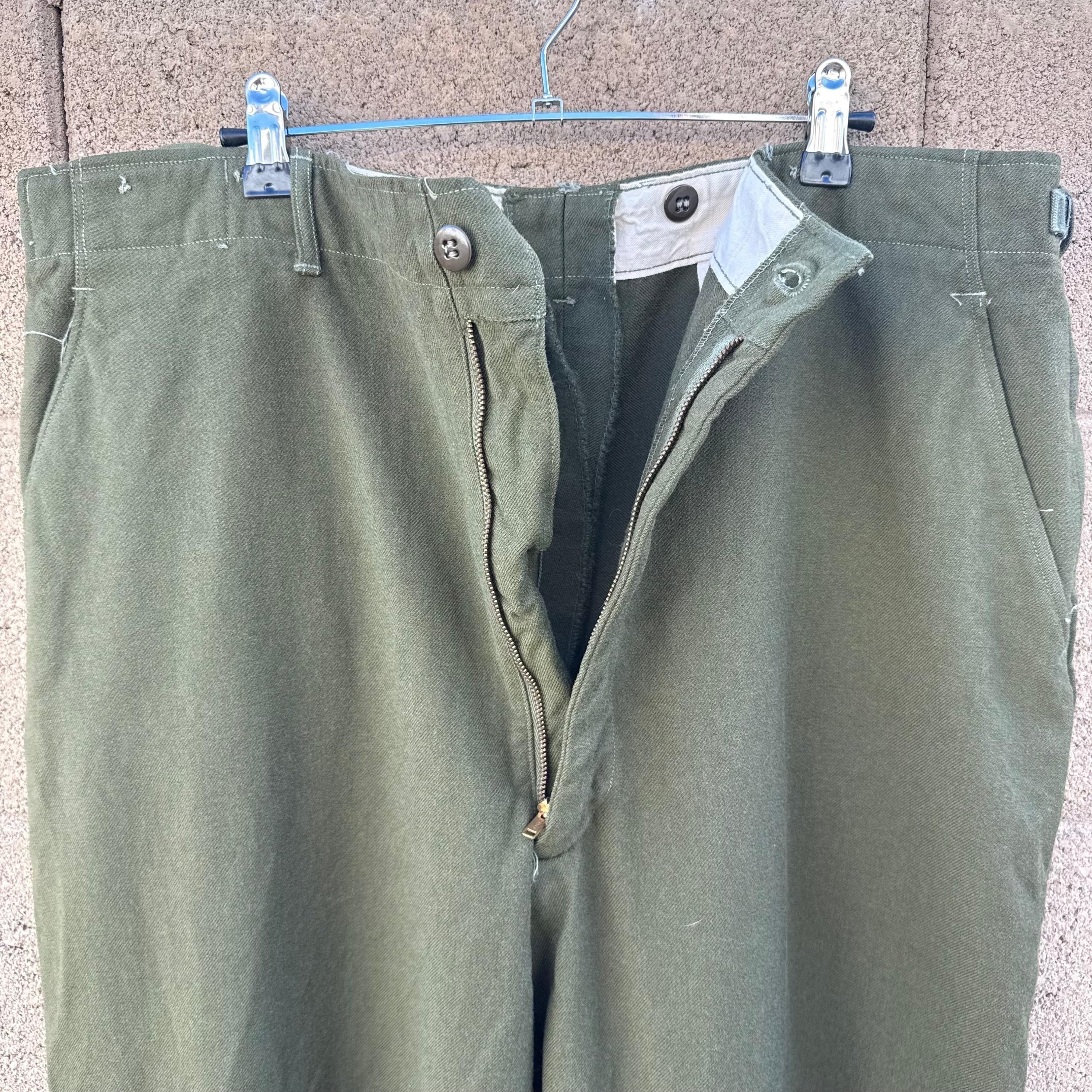 Vintage 50's US Military Wool Field M-51 Trousers Size US 38 / EU 54 - 3 Thumbnail