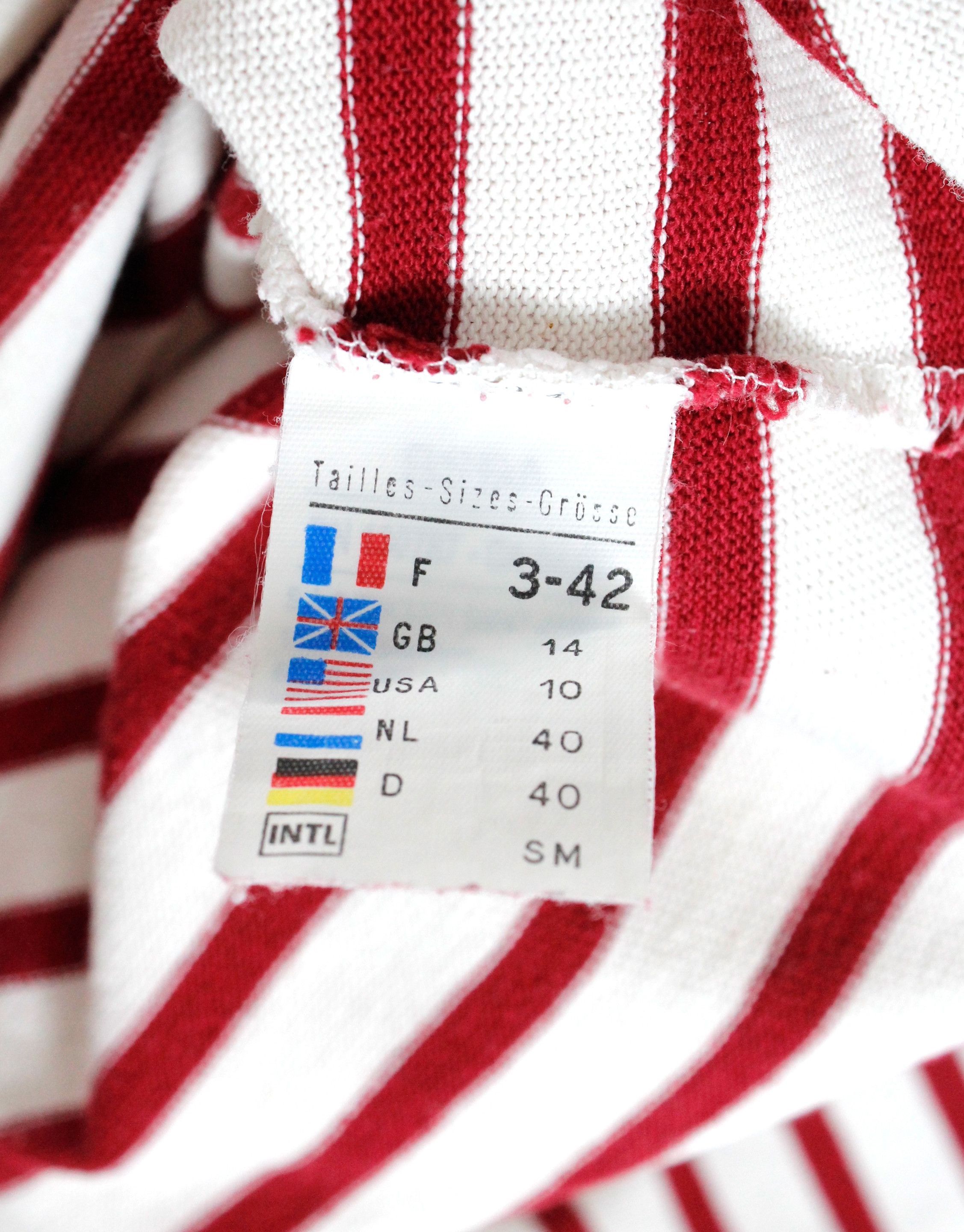 Saint James × Vintage Womens Saint James L'Atelier Striped Breton LS T-shirt 90s Size L / US 10 / IT 46 - 5 Thumbnail