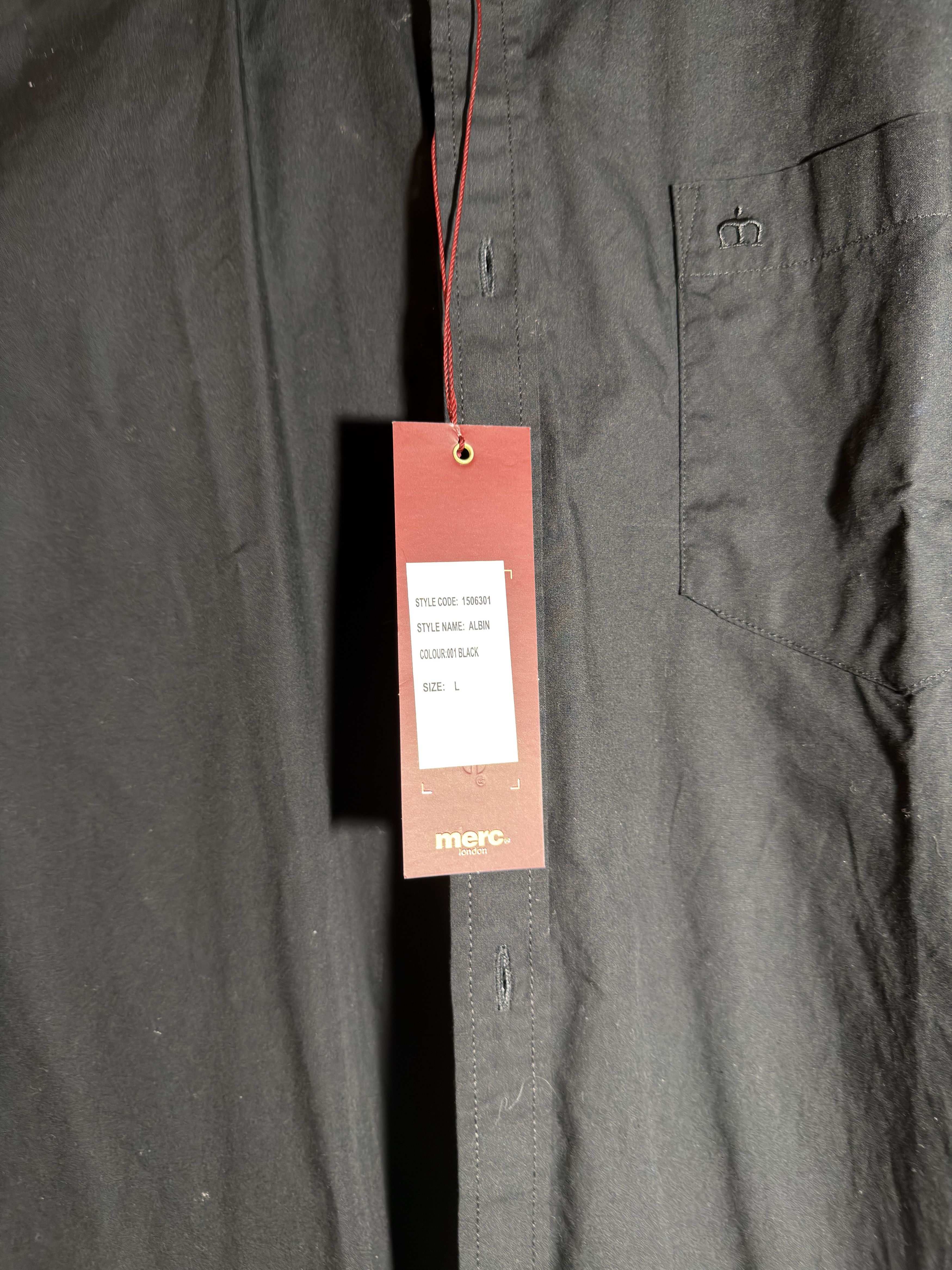 Merc Black Shirt – Merc London (New with Tag) Size 38R - 3 Thumbnail