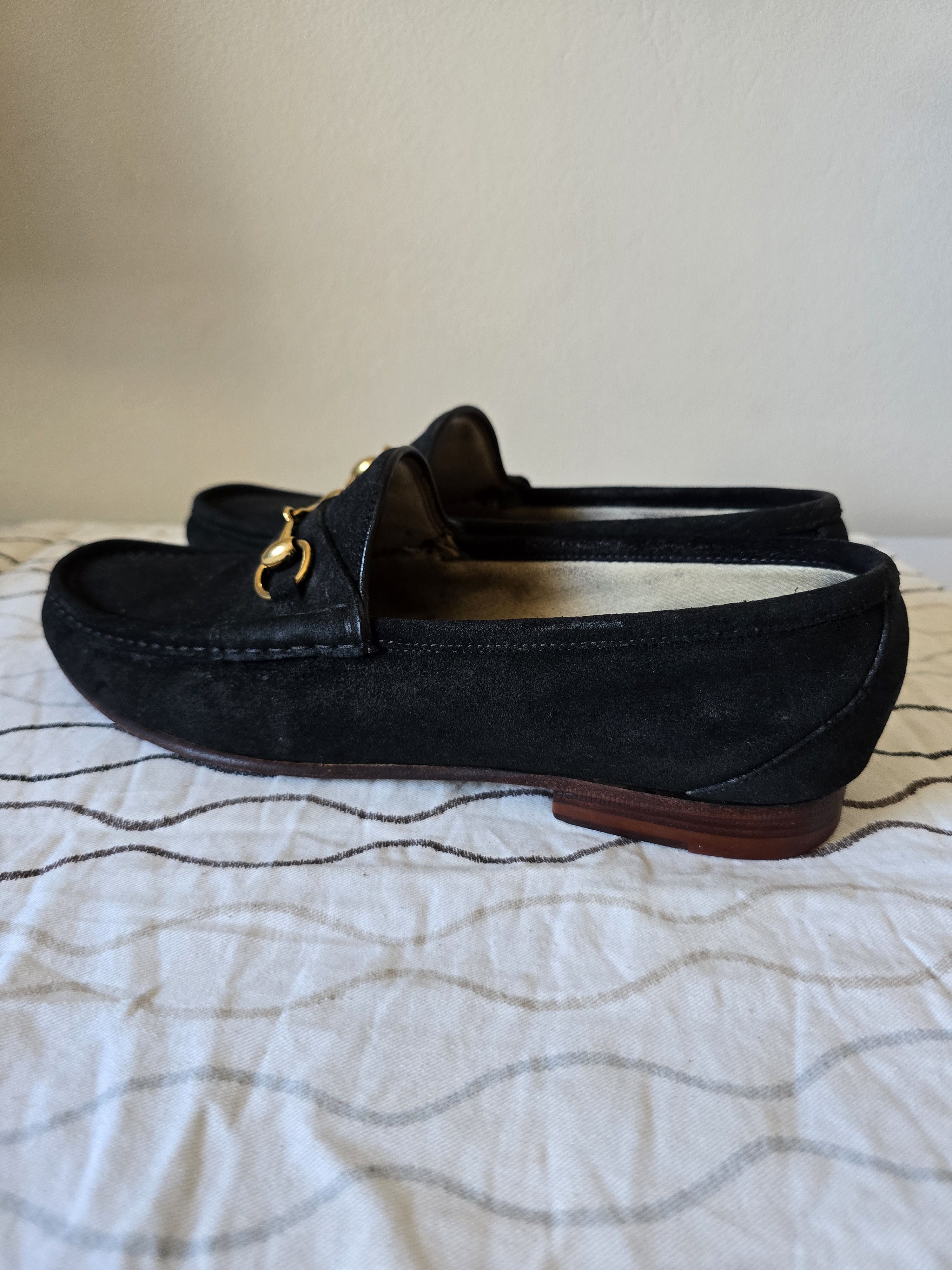 Gucci Gucci loafers suede gold horsebit Size US 10 / EU 43 - 4 Thumbnail