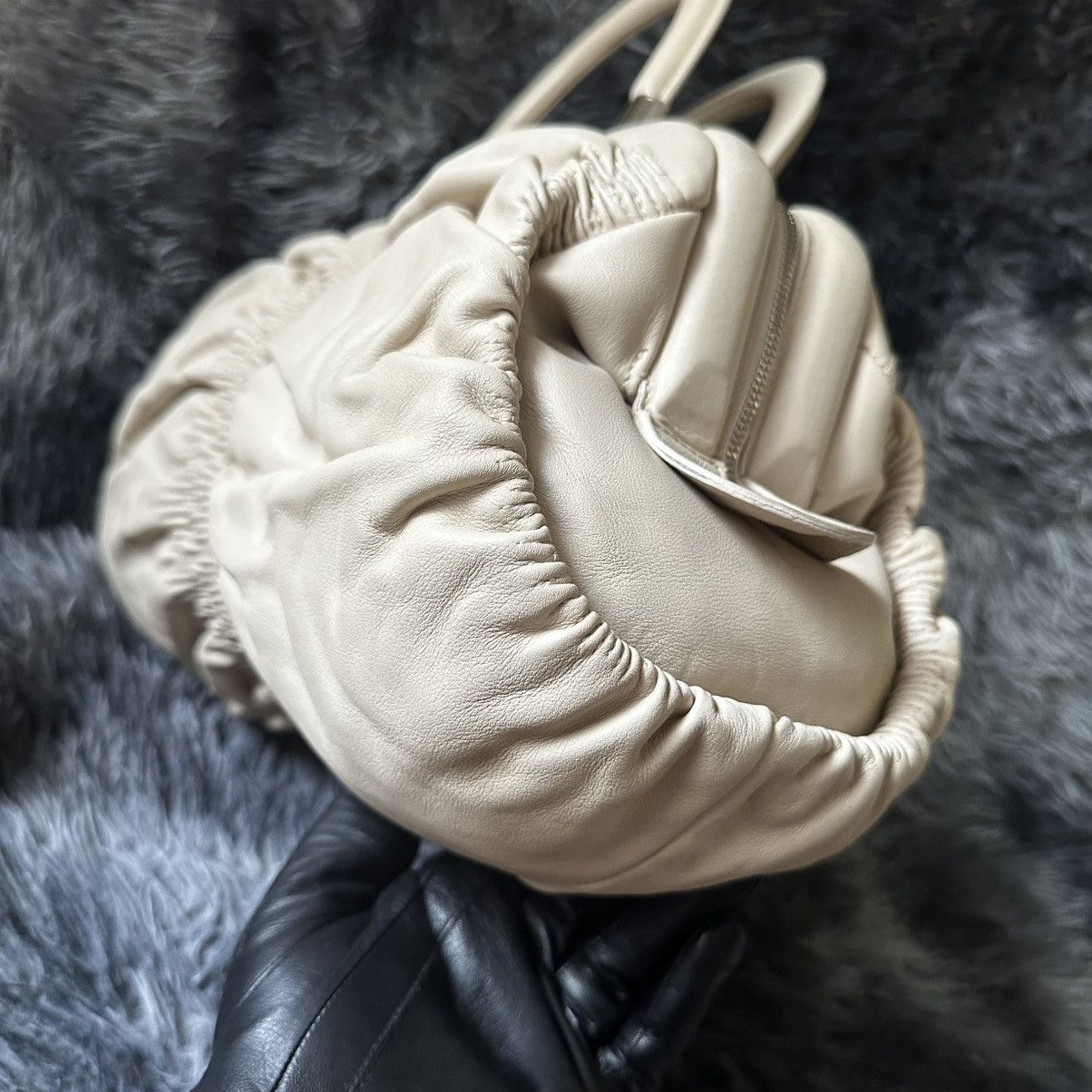 Dior Dior Light Beige Leather Karenina East West Karenina Satchel Size ONE SIZE - 15 Thumbnail