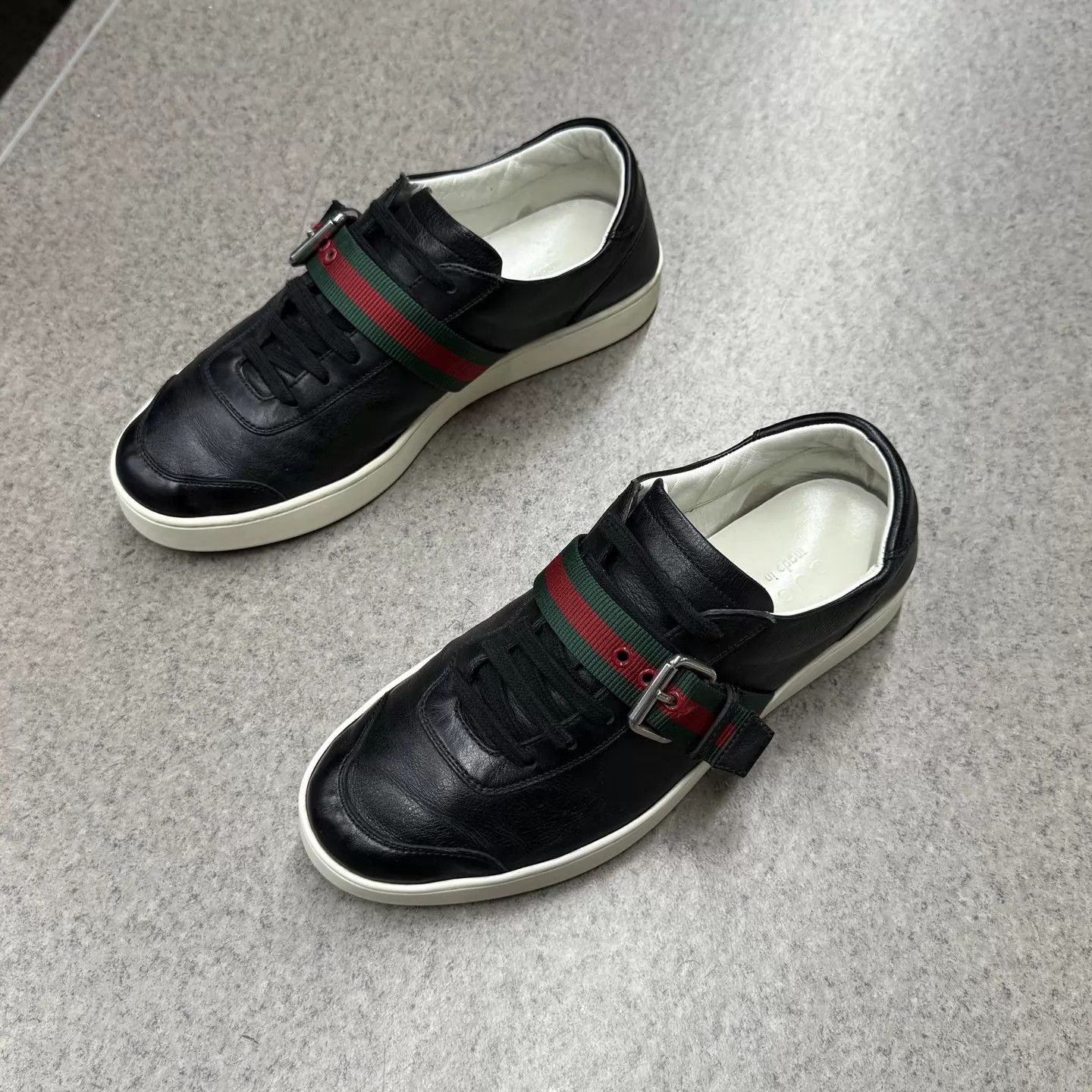 Gucci Gucci GG Buckle Black Sneaker 8/42 Size US 9 / EU 42 - 5 Thumbnail