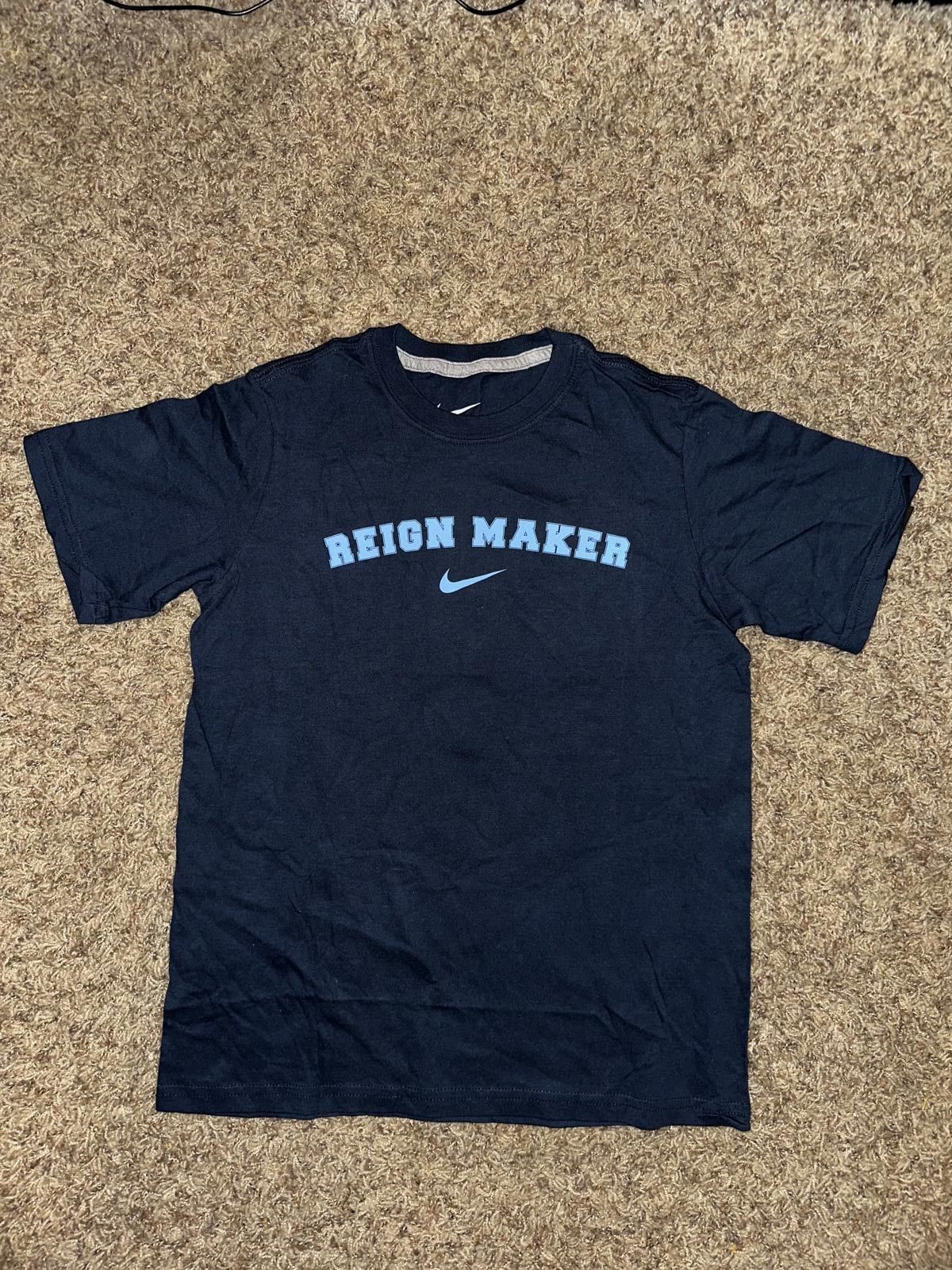 Nike Nike Big Kid’s (Boy’s) Reign Maker Graphic T-Shirt Blue Standard Fit Crew Shirt Size US XXS / EU 40 - 1 Thumbnail
