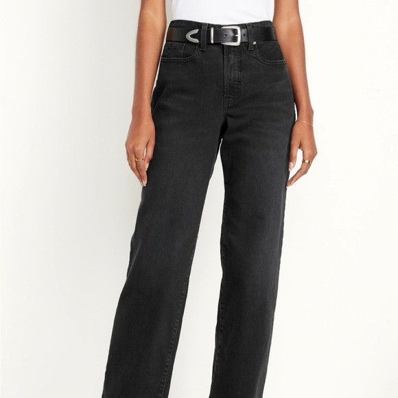 Old Navy Black denim jeans size M Size 30" / US 8 / IT 44 - 2 Thumbnail