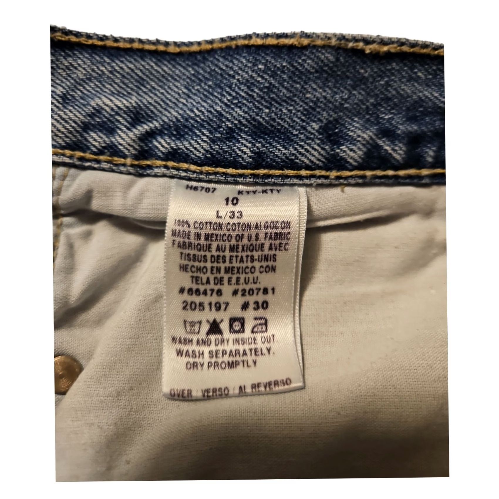 Tommy Hilfiger VINTAGE Tommy Hilfiger Jeans Women 10 Stone Wash 5-Pocket Denim Regular Straight Stone Beig e Logo Embroidered Zipper Button 100% Cotton Mexico"} Size 32" / US 10 / IT 46 - 3 Thumbnail