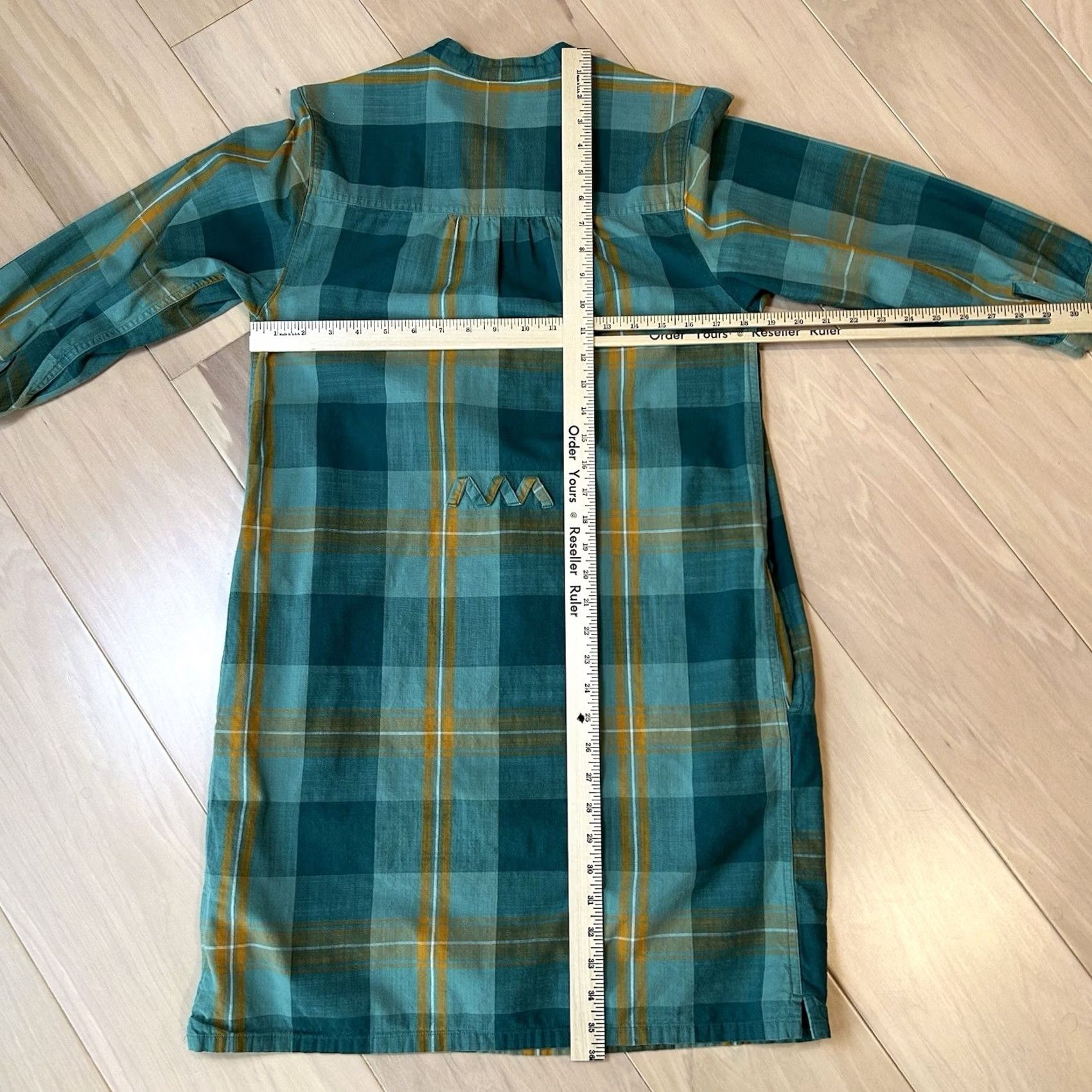 Patagonia Patagonia Dress Shirt Green Plaid Womens 6 Knee Length Raglan Sleeve Pockets Cotton Pullover Collared Vintage No Size M / US 6-8 / IT 42-44 - 6 Thumbnail