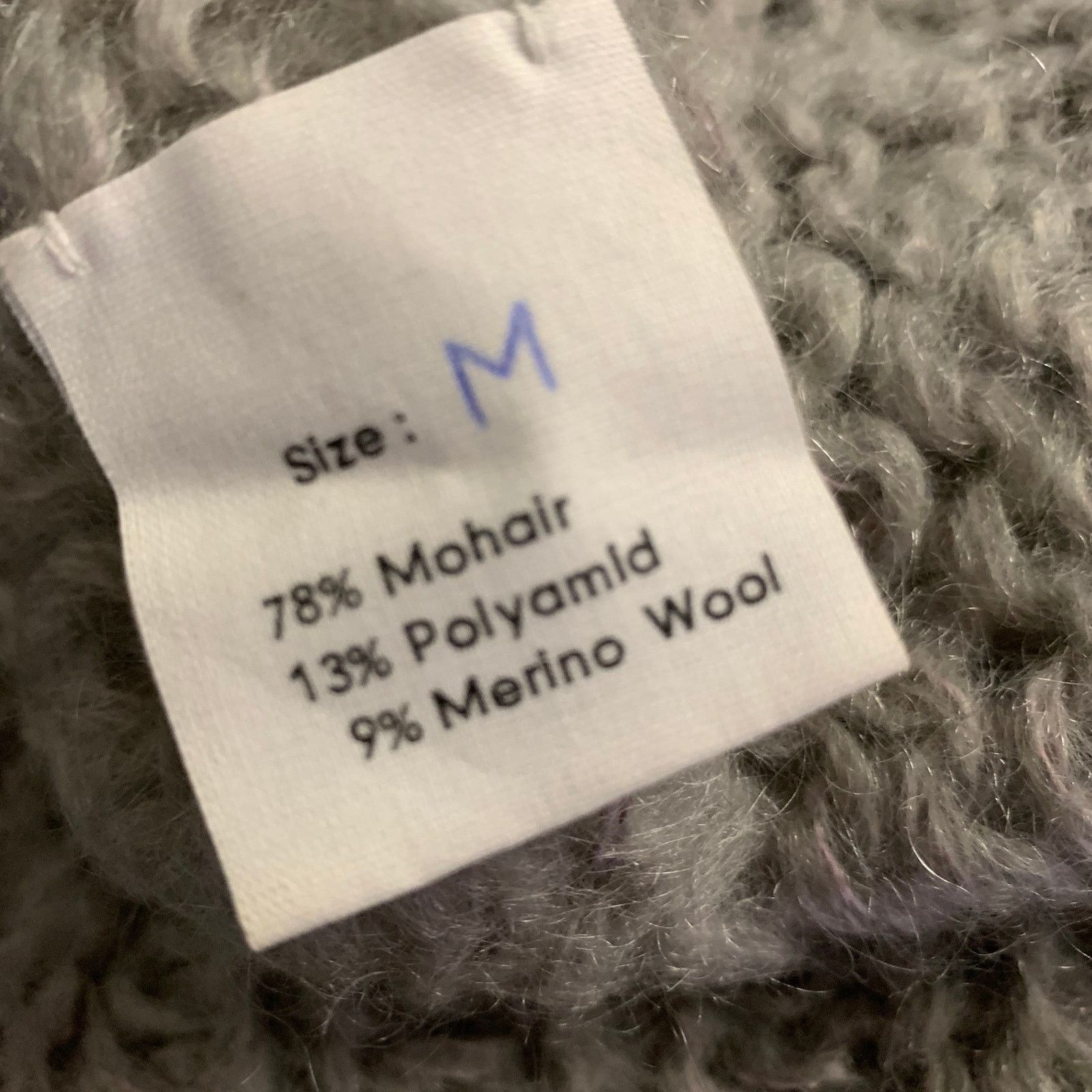 Other MAIAMI Size M Mohair Blend Two Tone Oversized Sweater Size M / US 6-8 / IT 42-44 - 5 Thumbnail