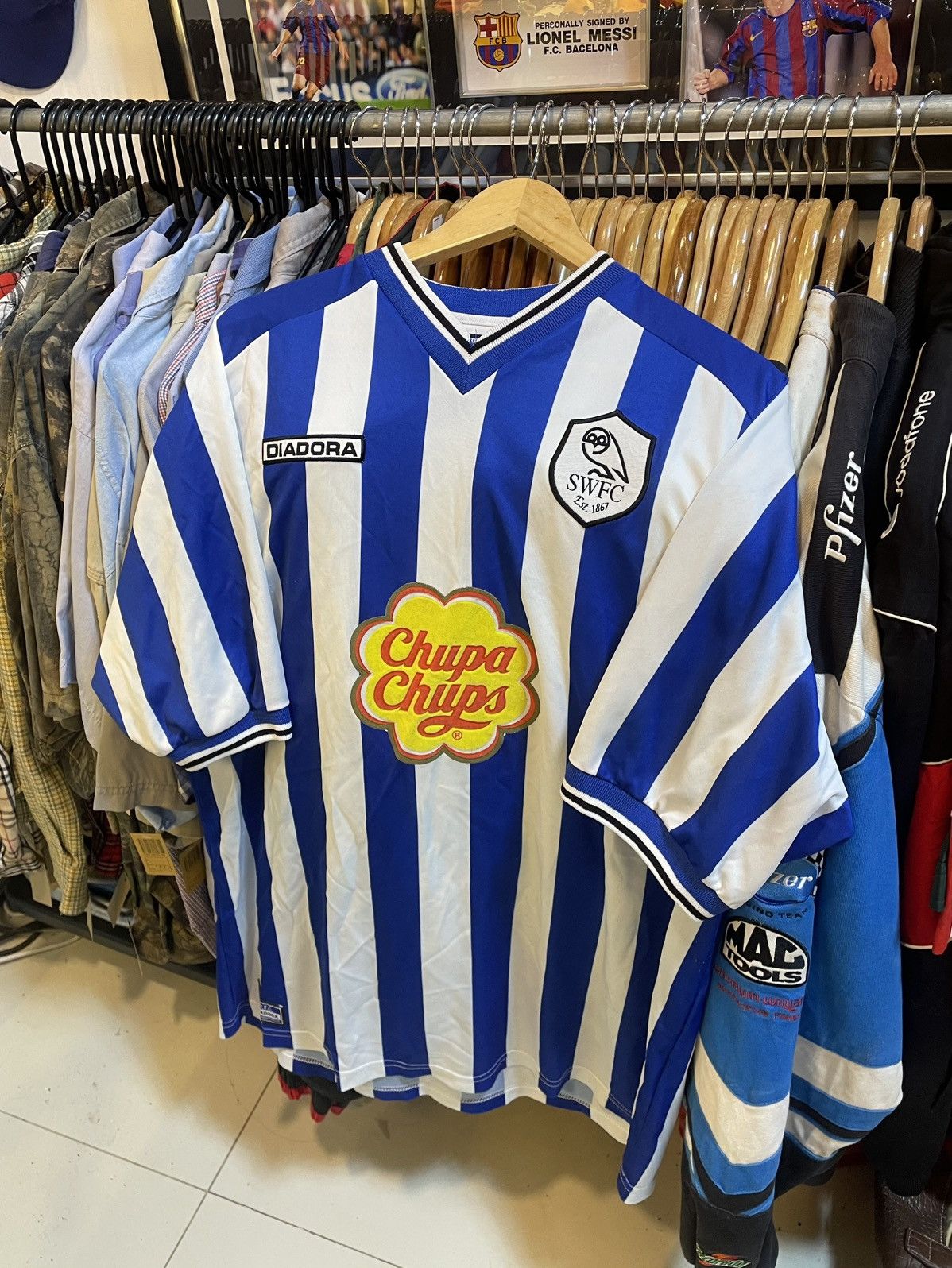 Other Vintage 2001-2003 Sheffield Wednesday Homr Kit Size US XL / EU 56 / 4 - 1 Thumbnail