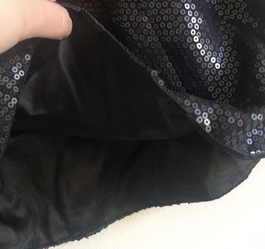 Other BAR III SEQUIN MINI SKIRT W/ LACE EMBROIDERY SZ L Size 30" / US 8 / IT 44 - 7 Thumbnail