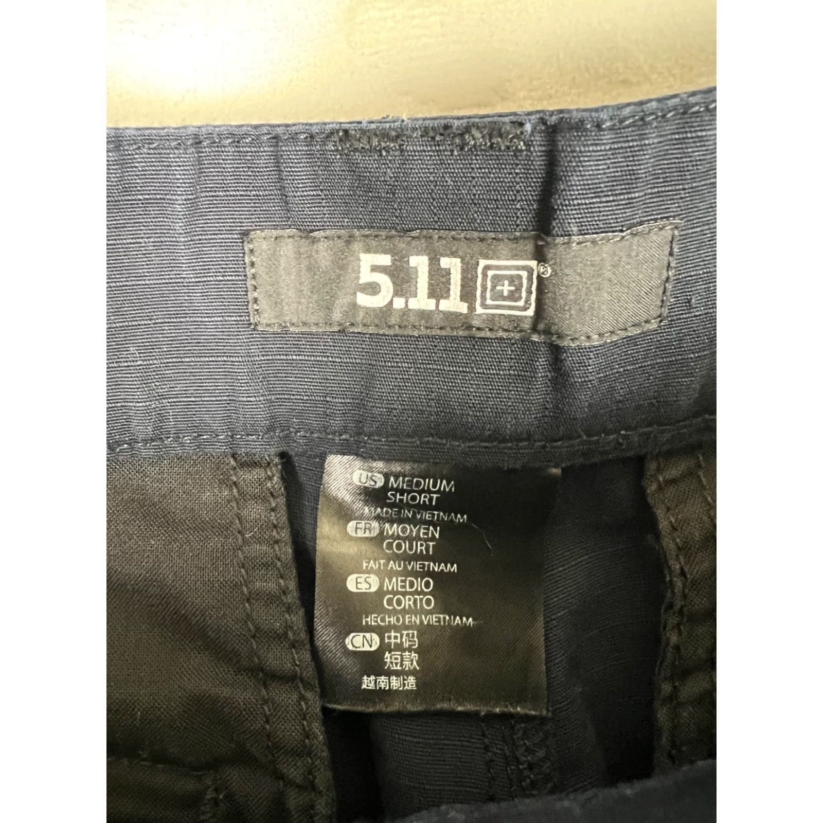 Vintage 5.11 Tactical Cargo Pants Medium Short Blue Ripstop Army USA Cargo Pants Mens Regular Straight Front Flat 5.11 Taclite Pro Military Pocket Pockets Size US 31 - 3 Thumbnail