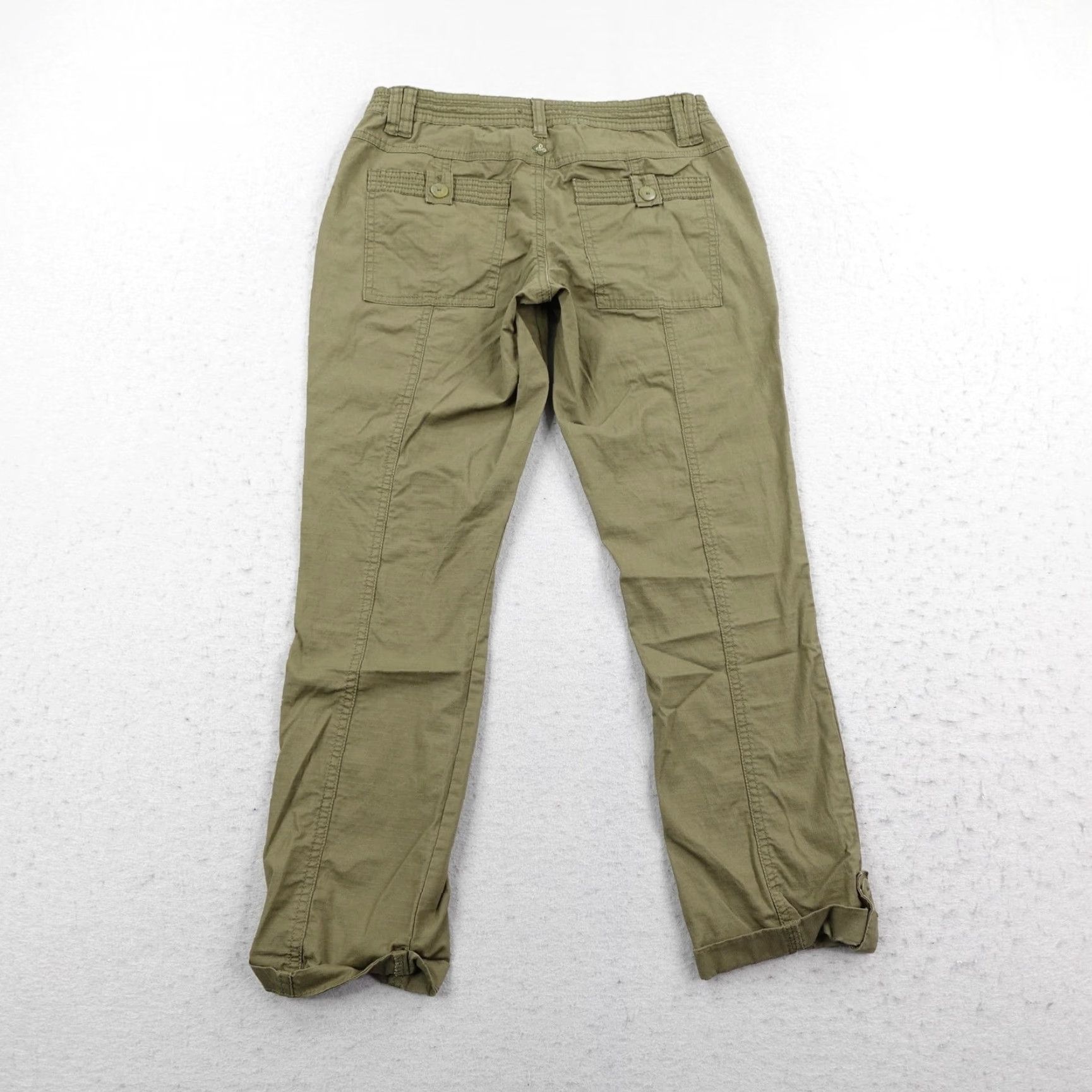 Prana Prana Pants Women Size 2 Green Capri Roll Up Chino Rip Stop Hiking Trail Organic Size 26" / US 2 / IT 38 - 5 Thumbnail