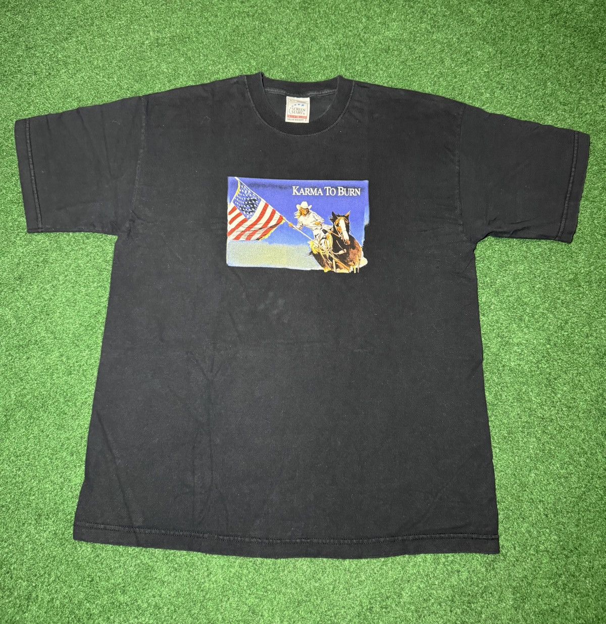 Band Tees × Vintage Vintage 90s Karma To Burn Wild Purgatory Euro Tour T Shirt Size US L / EU 52-54 / 3 - 1 Thumbnail