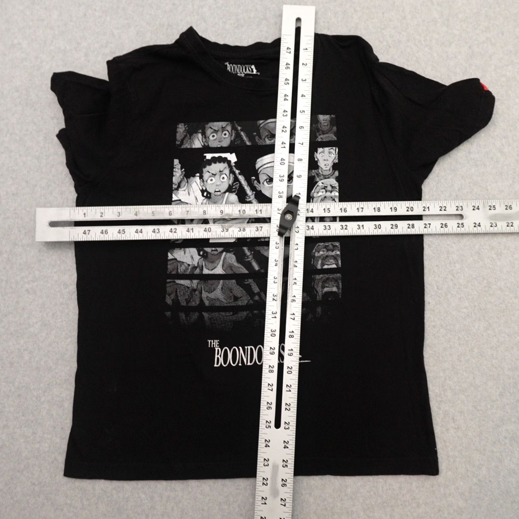 Vintage Official Boondocks TShirt Adult Medium Black (21X26) Riley Huey Robert Graphic Size US M / EU 48-50 / 2 - 3 Thumbnail