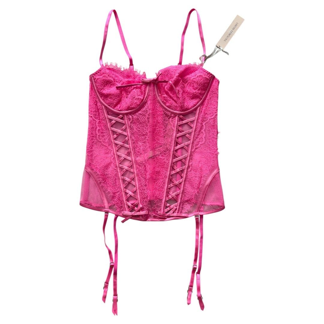 Victoria's Secret Victoria's Secret Very Sexy Pink Unlined Corset Top, M/36A Size ONE SIZE - 1 Thumbnail