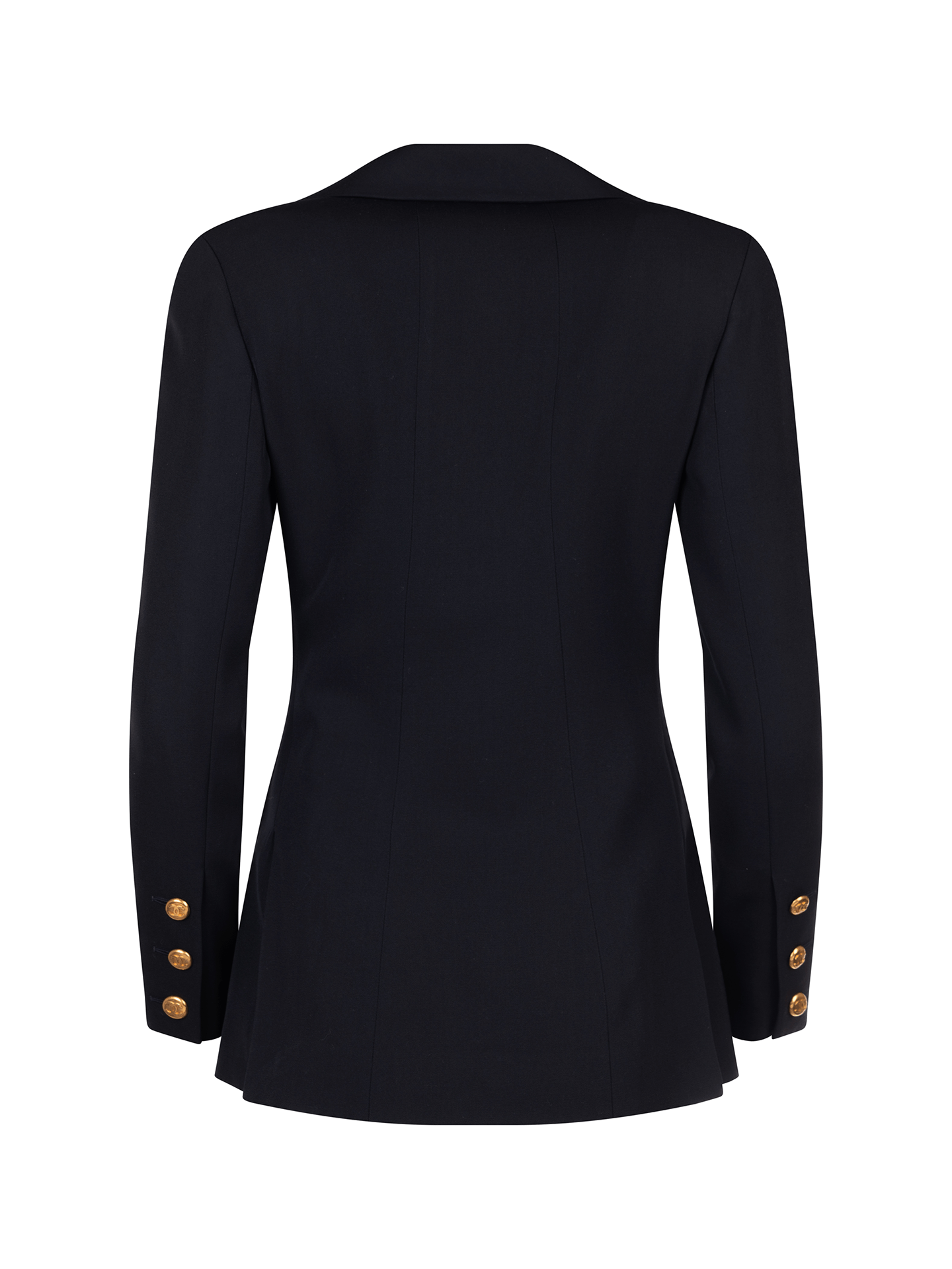 Chanel Chanel gold button double breasted blazer jacket Size XXS / US 00 / IT 34 - 2 Thumbnail