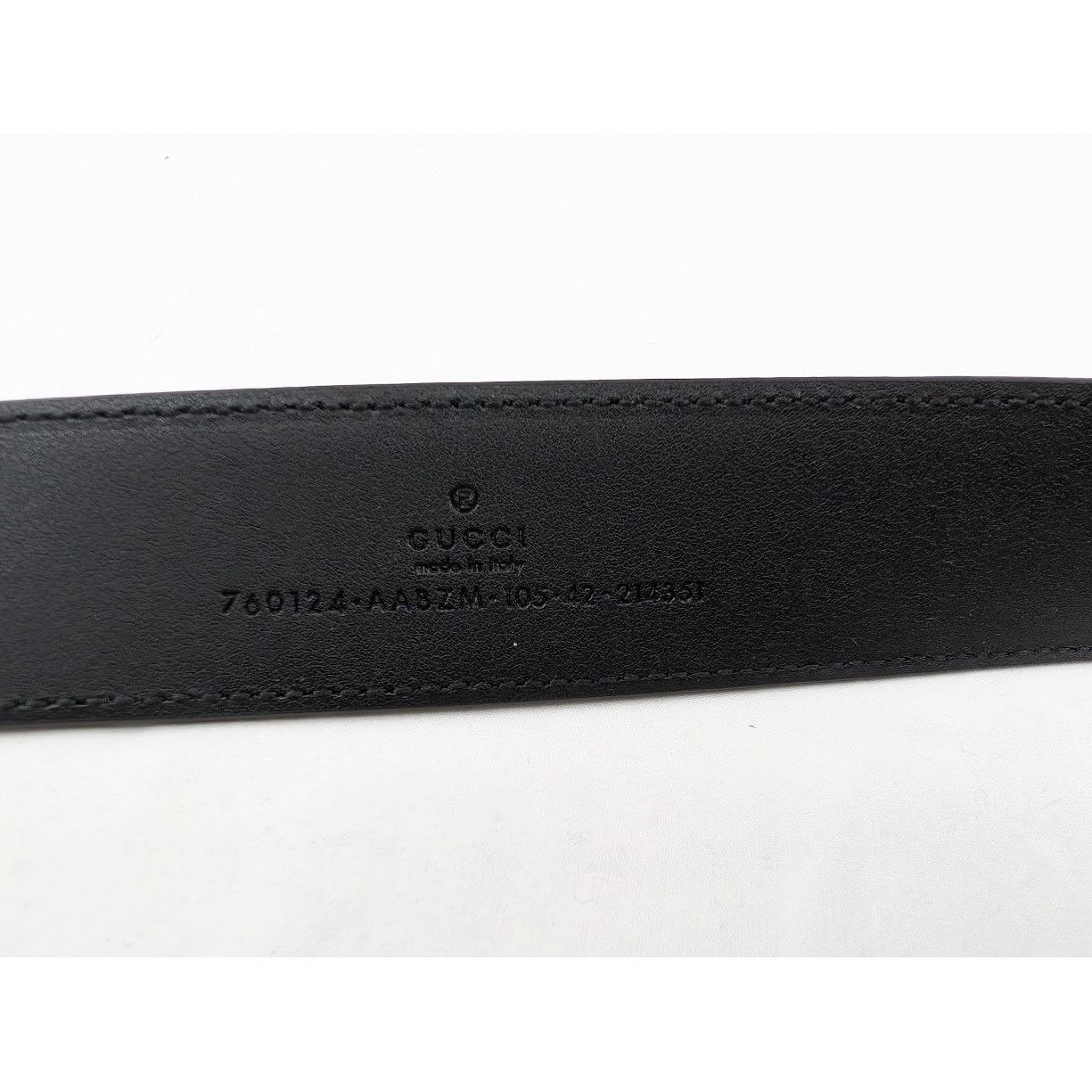 Gucci o1rshd1 Size: 105 CM / Logo Plate Belt in Black Size 42 - 6 Thumbnail