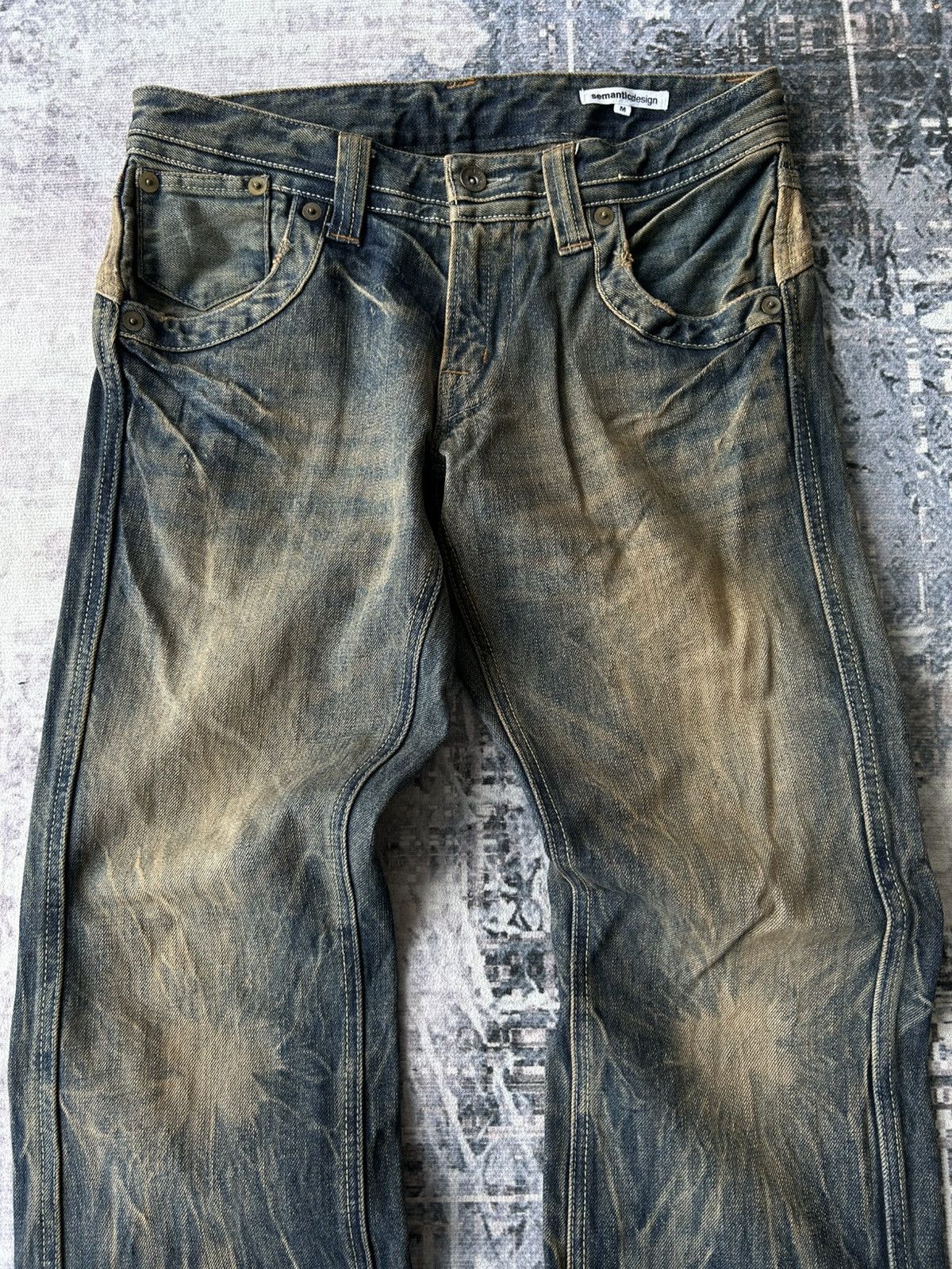semanticdesign Super Flared Y2k Semantic Jeans Size US 31 - 5 Thumbnail