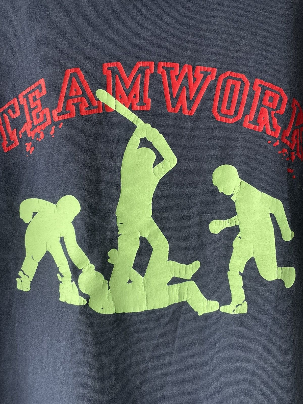 Japanese Brand × Vintage 💥RARE💥 Vintage TEAMWORK T-Shirt Design Size US XL / EU 56 / 4 - 5 Thumbnail