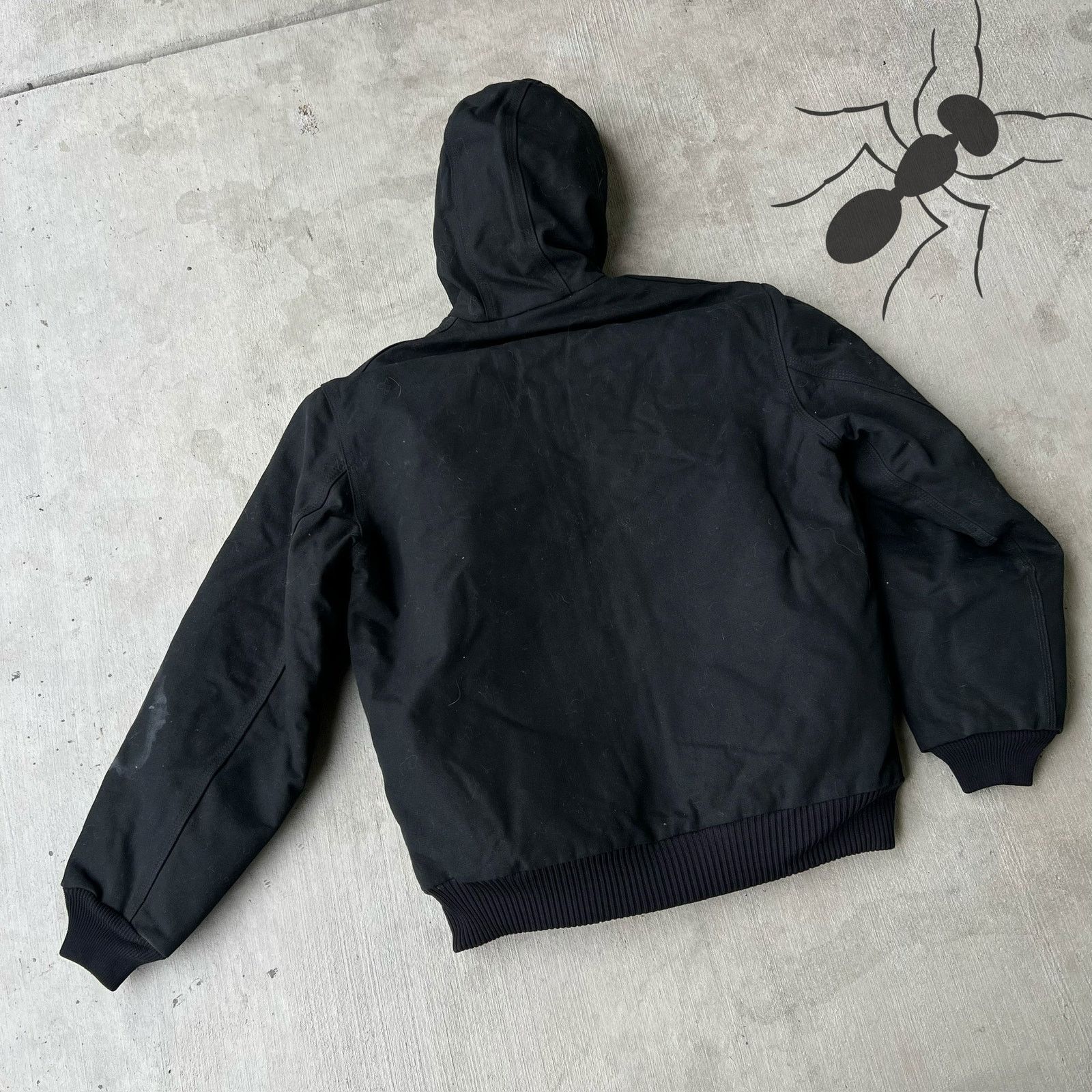 Carhartt × Vintage Carhartt J140 BLK black hooded work wear jacket Size US S / EU 44-46 / 1 - 4 Thumbnail