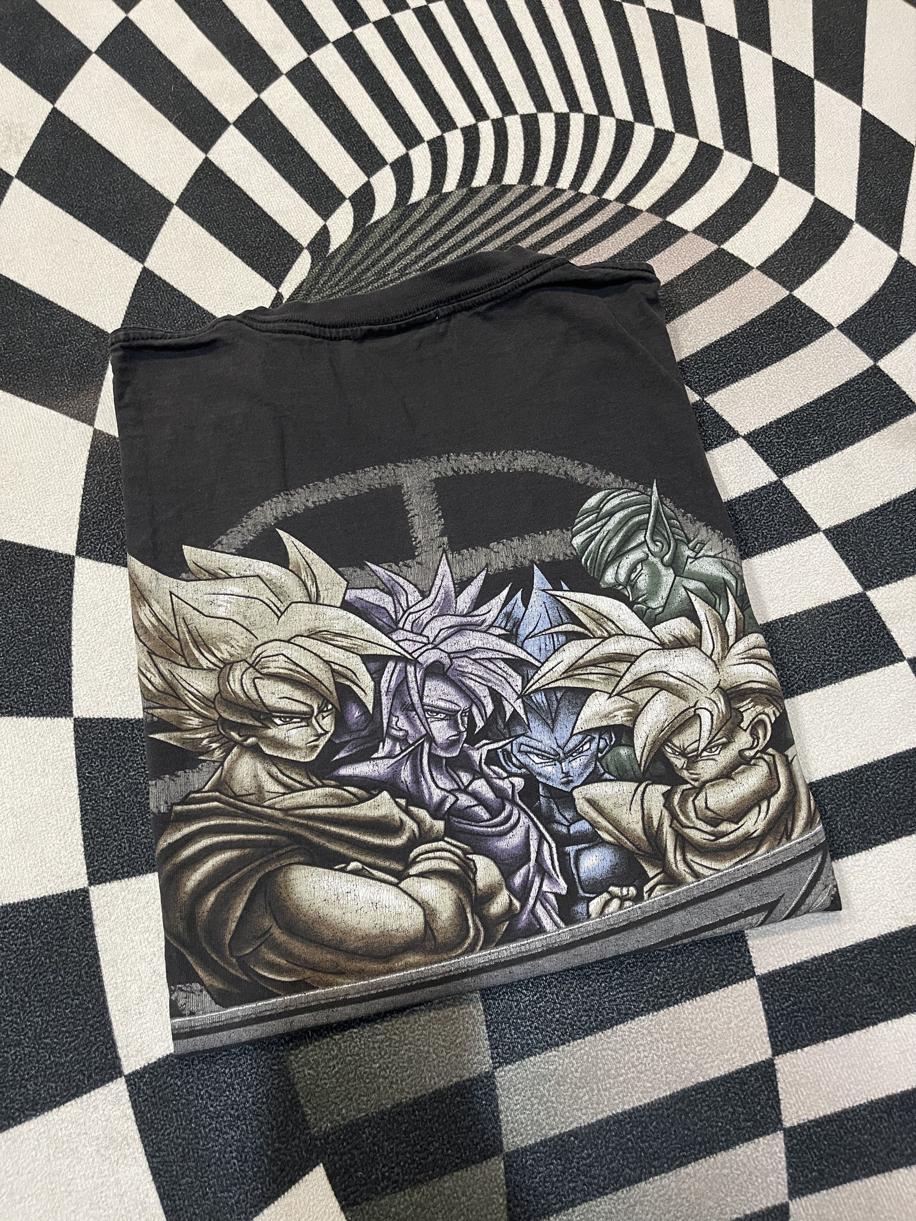 Anime 1999 Dragon Ball Z Movie Promo Style Fade Black Tee (XL) Size US XL / EU 56 / 4 - 1 Thumbnail