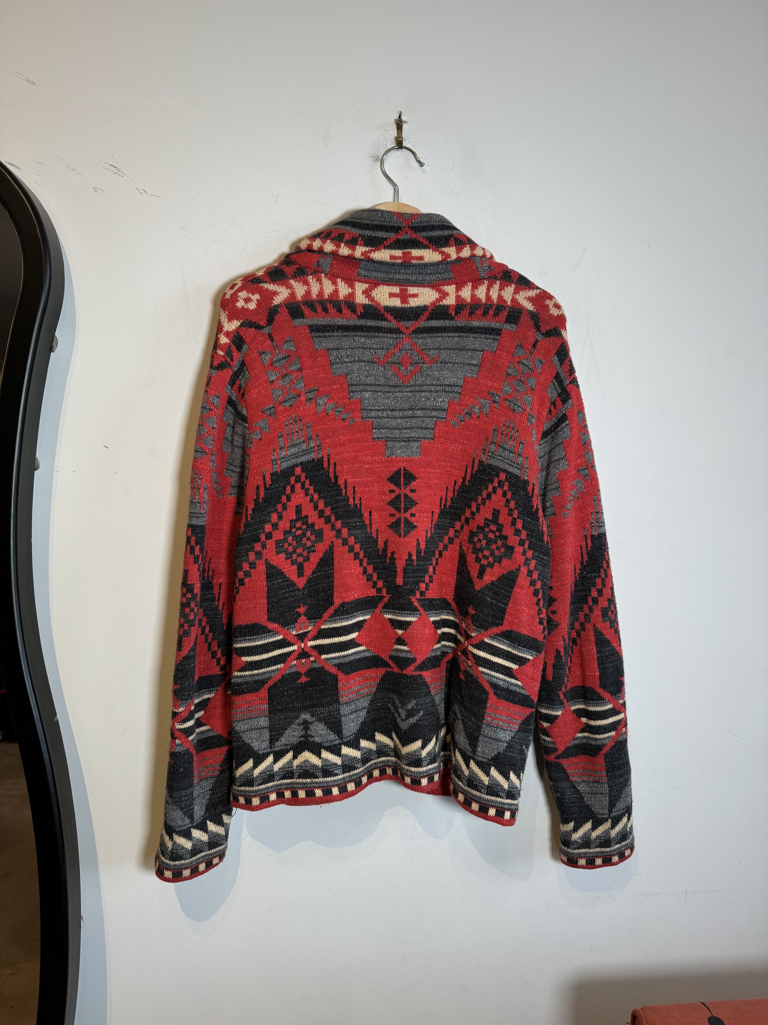 Lauren Ralph Lauren × Ralph Lauren 90/00s Lauren Ralph Lauren Aztec Southwest Cardigan Size L Size L / US 10 / IT 46 - 2 Thumbnail