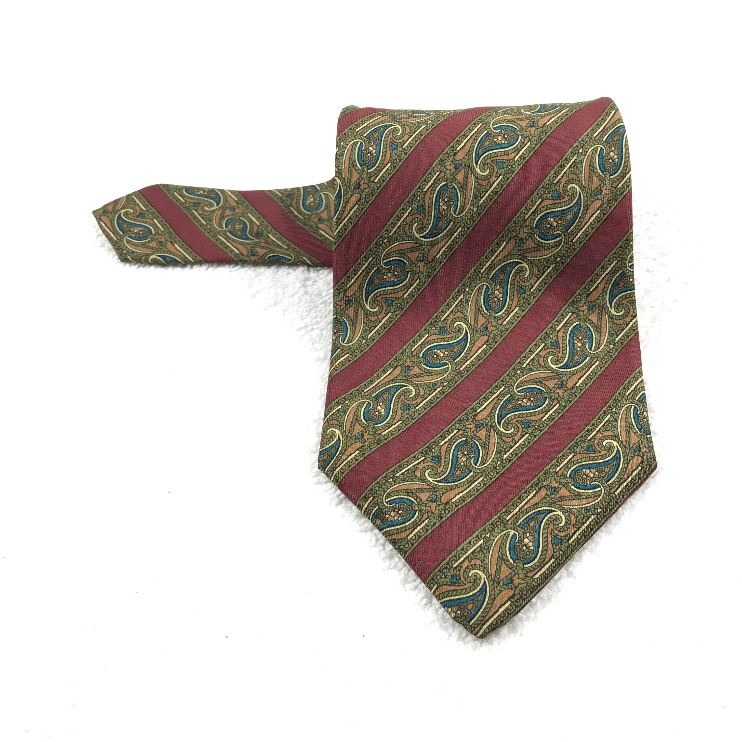 Vintage Vintage a.testoni Silk Necktie Size ONE SIZE - 1 Thumbnail