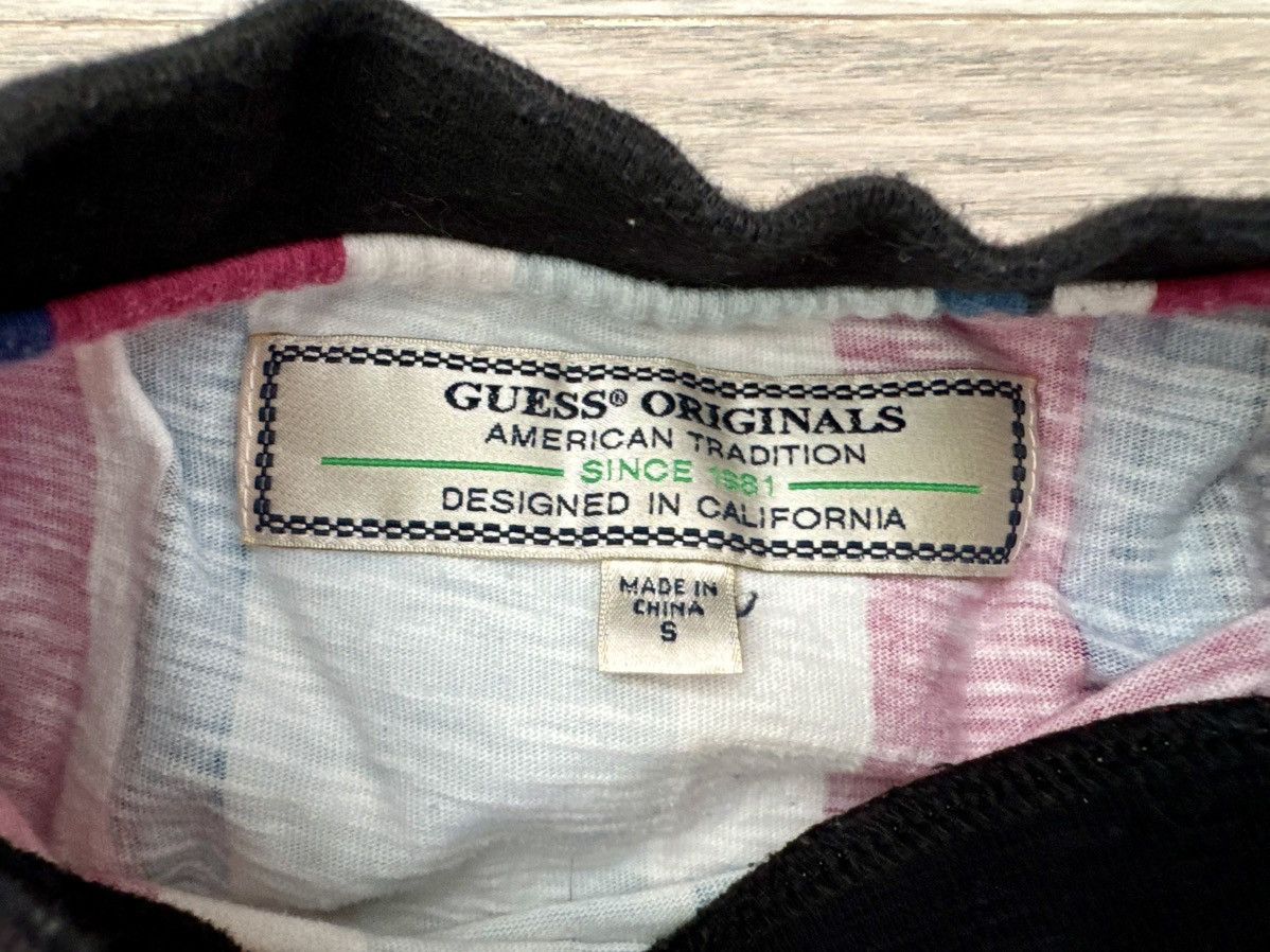 Guess × Vintage GUESS Los Angeles Vintage Striped T-Shirt Size US S / EU 44-46 / 1 - 4 Thumbnail