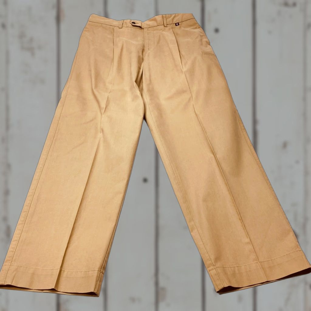 Victorinox VICTORINOX Pants Mens 34x32 Beige Poplin Khaki Pleated Adjustable Waist Outdoor Size US 34 / EU 50 - 1 Thumbnail