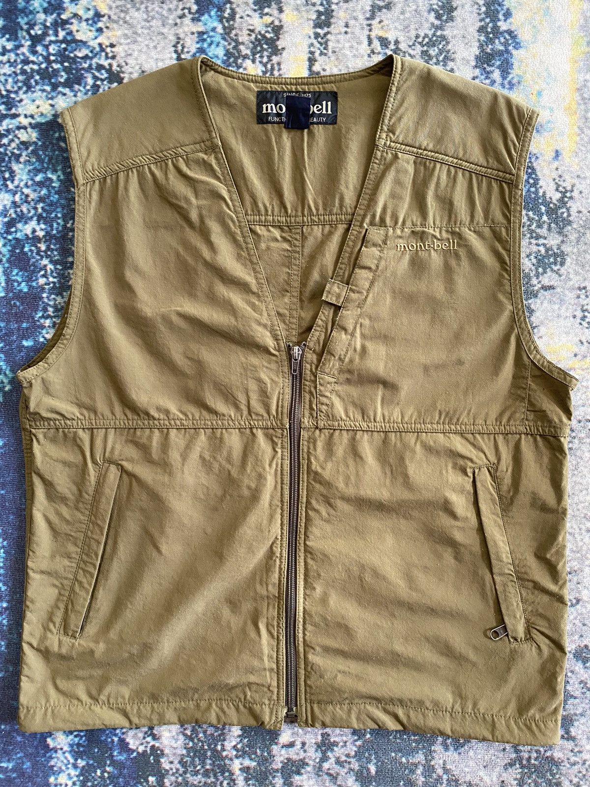 Montbell × Vintage Mont-bell Olive Nylon Vest Size US S / EU 44-46 / 1 - 1 Thumbnail