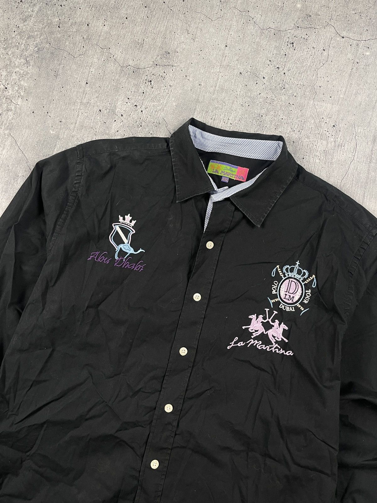 La Martina × Vintage La Martina Abu Dhabi Dubai vintage big logo shirt Size US L / EU 52-54 / 3 - 2 Thumbnail