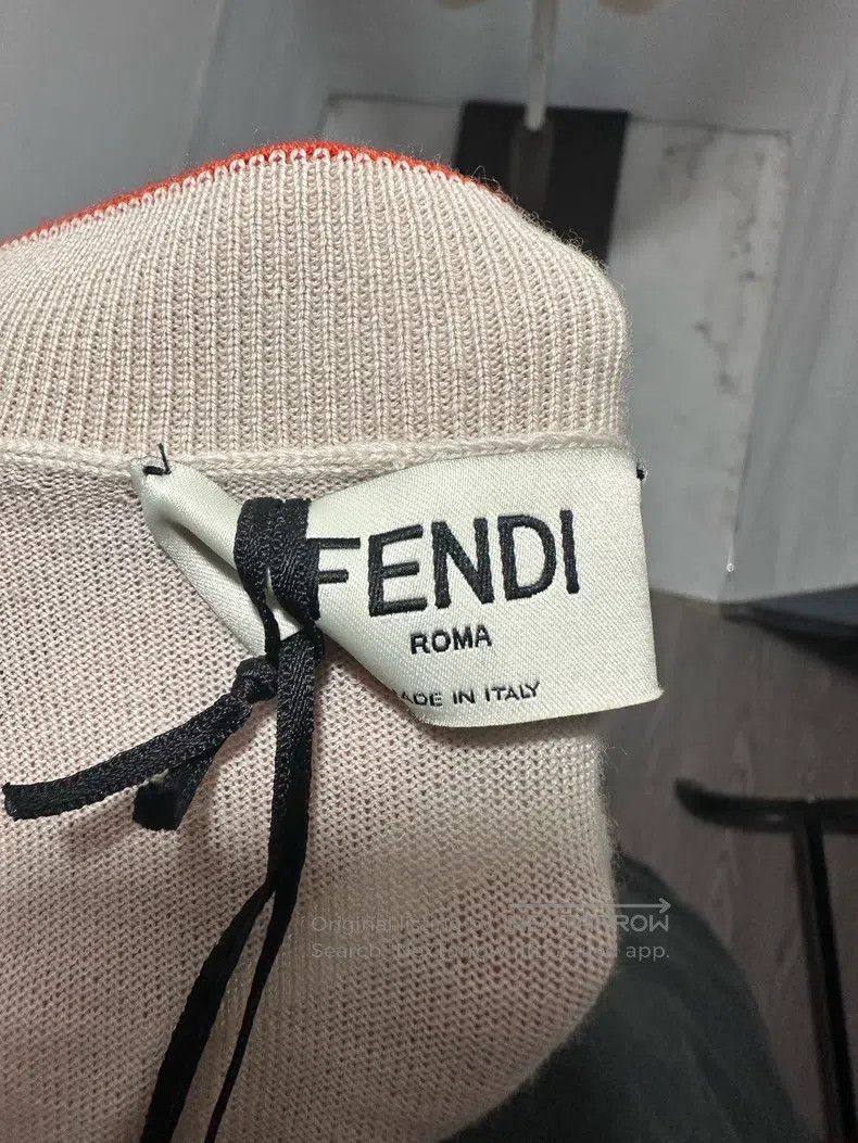 Fendi Fendi Embroidered Logo Wool Cardigan Size XS / US 0-2 / IT 36-38 - 4 Thumbnail