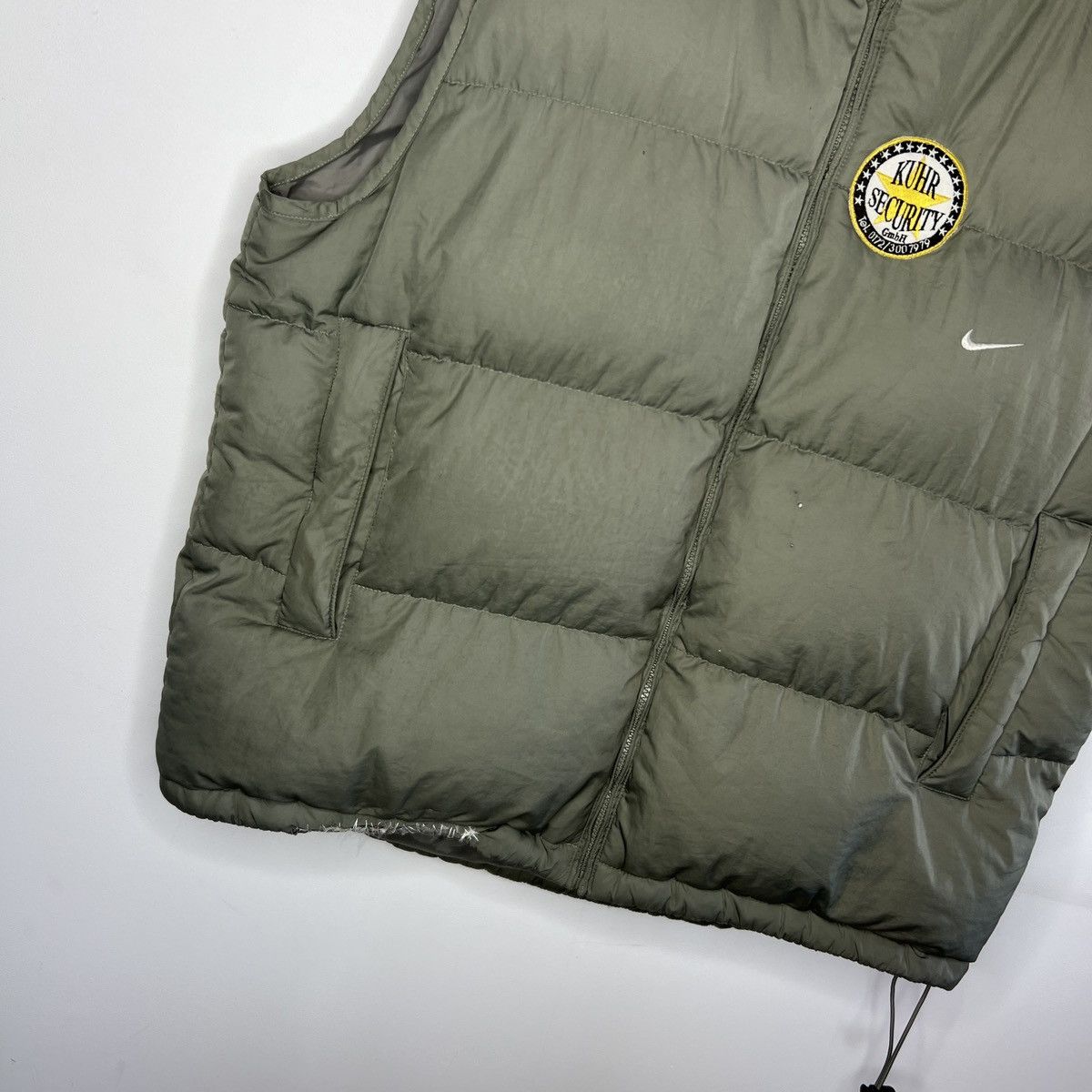 Nike × Vintage NIKE VINTAGE PUFFER VEST Y2K STYLE DRILL Size US L / EU 52-54 / 3 - 3 Thumbnail