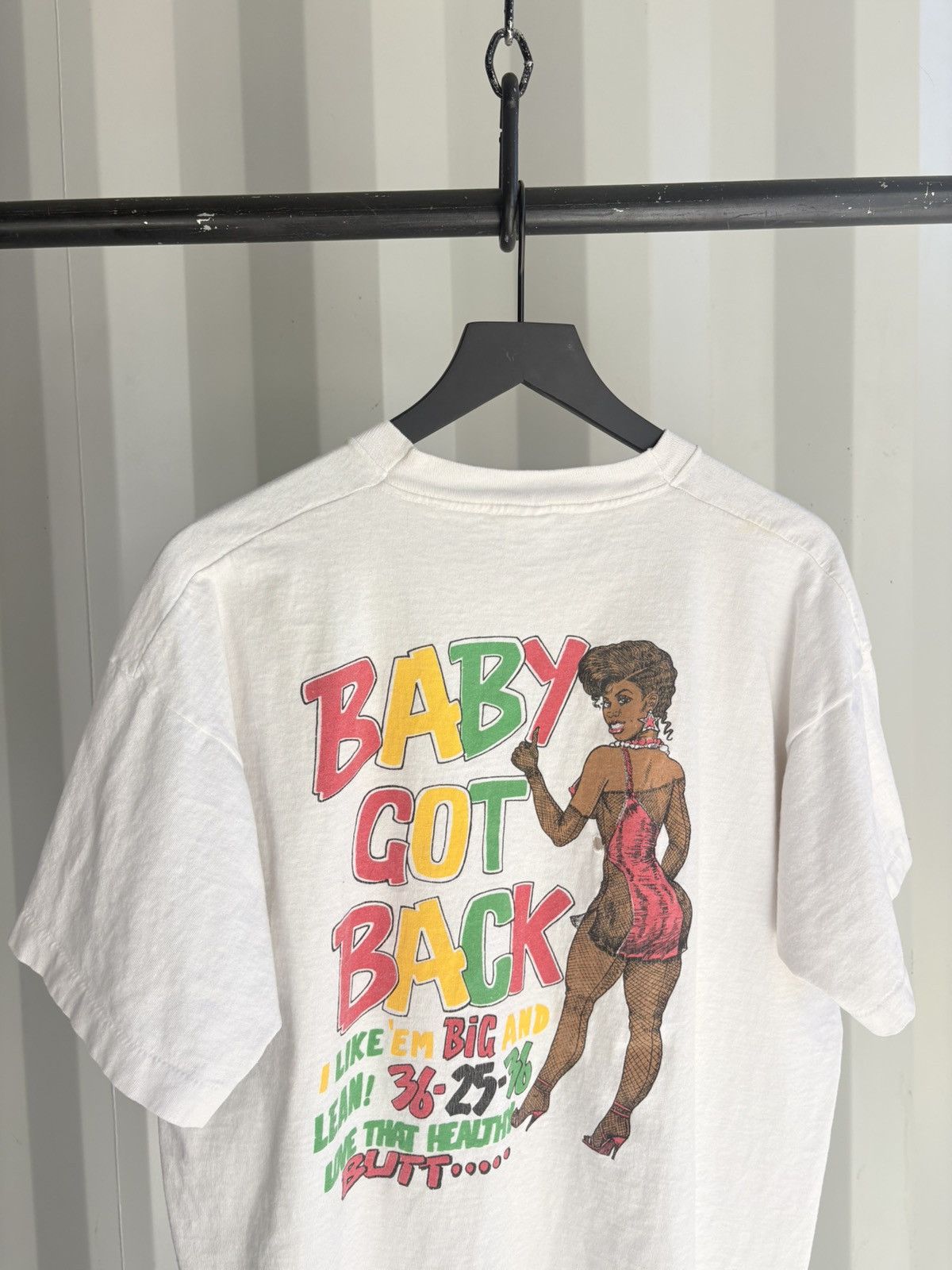 Vintage Vintage Freaknik Baby Got Back Distressed Shirt Grunge Band Size US XL / EU 56 / 4 - 5 Thumbnail