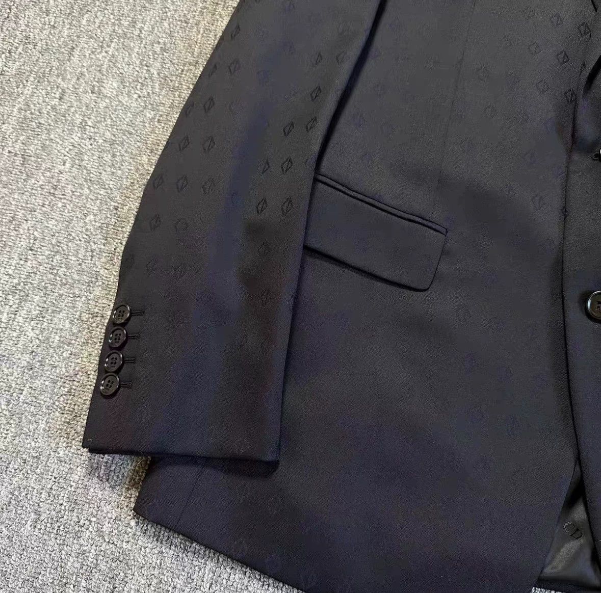 Dior Dior Subtle All-Over Logo Wool Blazer 52 NWT Size 52R - 2 Thumbnail