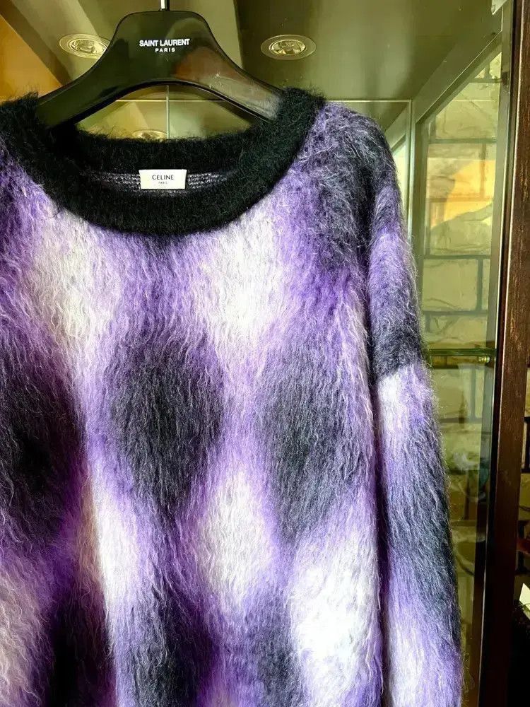 Celine Celine 22AW Purple Mohair Knitwear Sweater-2507 Size US M / EU 48-50 / 2 - 8 Thumbnail