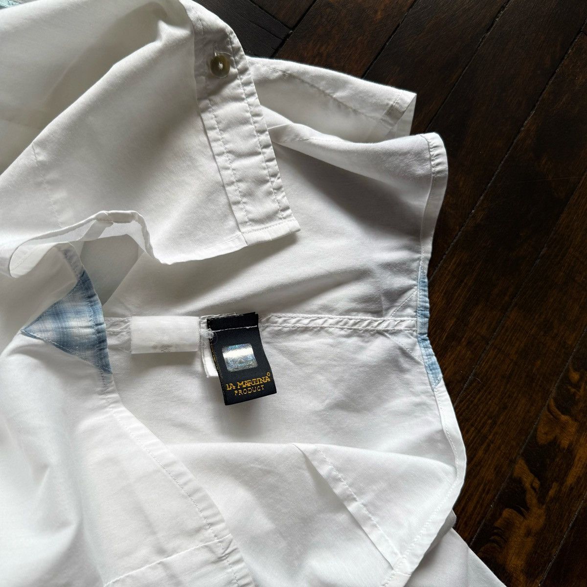 La Martina La Martina Womens White Long Sleeve Button Up Shirt Blouse Size S / US 4 / IT 40 - 6 Thumbnail