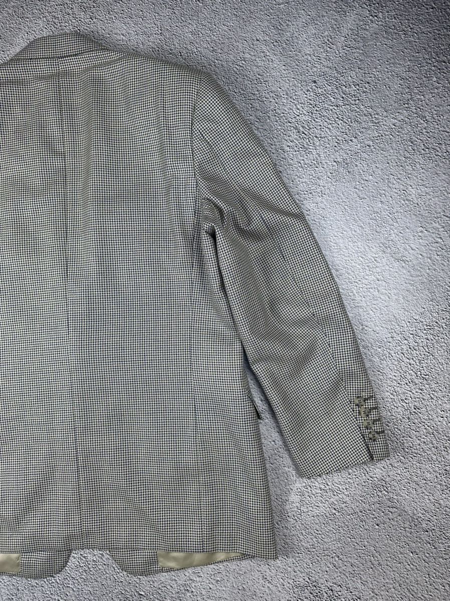 Canali × Vintage Canali Milano Vintage Check Wool-Silk Blazer Old Money Style Size 54R - 9 Thumbnail