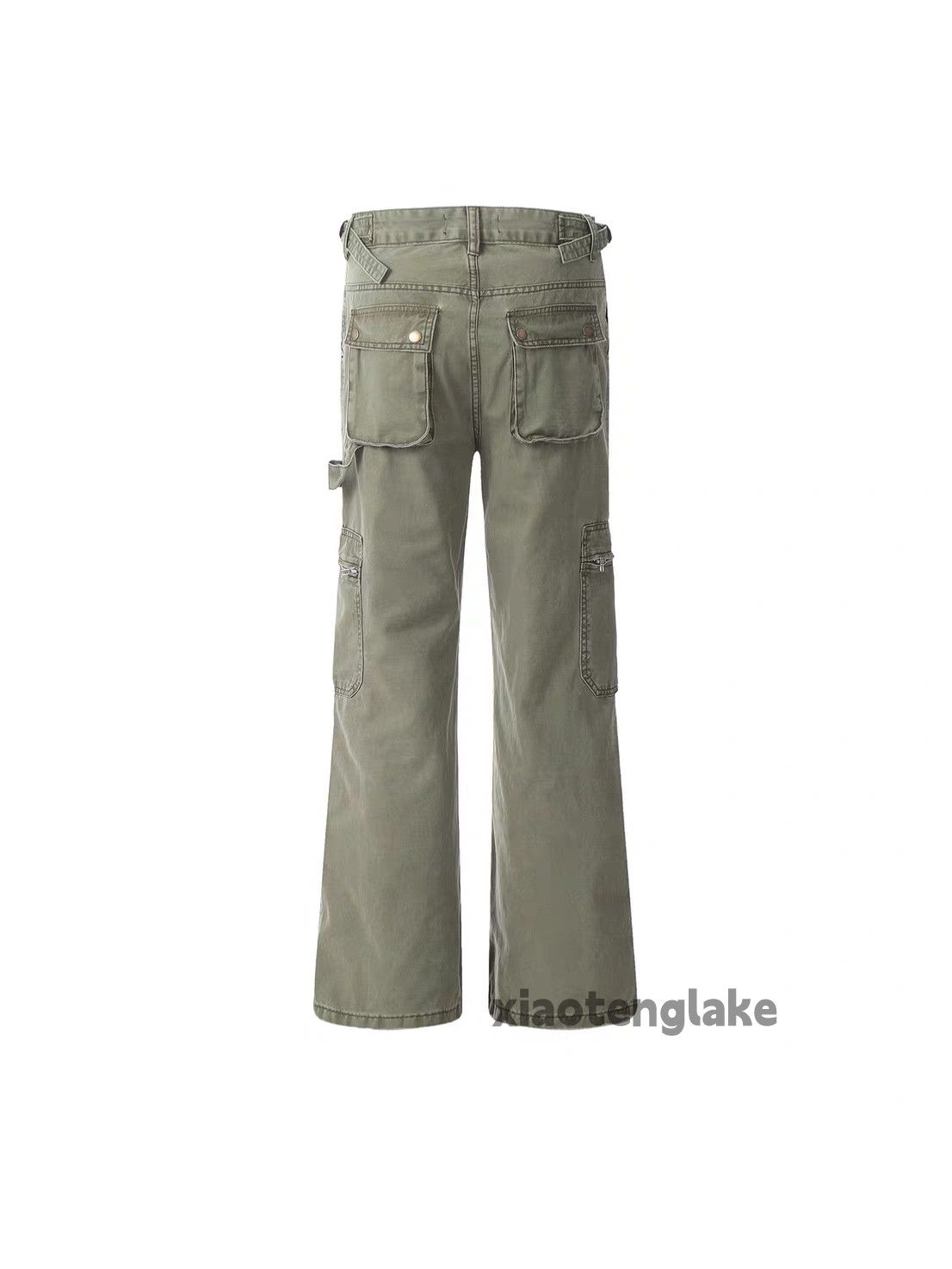 Vintage Utility military tactica loose baggy hiphop flared pants Size US 34 / EU 50 - 3 Thumbnail