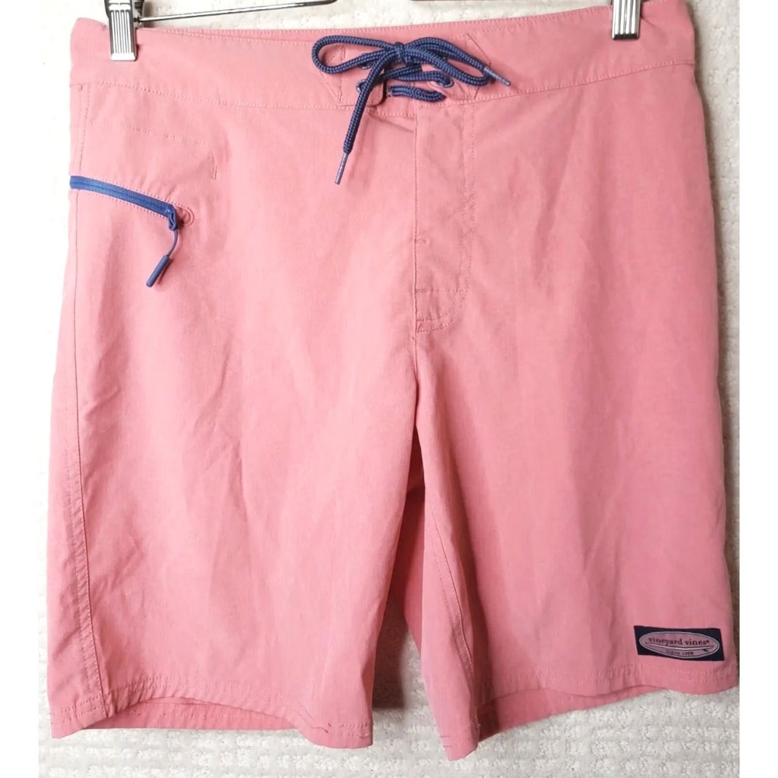 Vineyard Vines Vinyard Vines Board Shorts Men's Beach 30" Waist Blue Trim Pink Regular Rise 9 In Inseam 9 In Sports Size US 30 / EU 46 - 2 Thumbnail