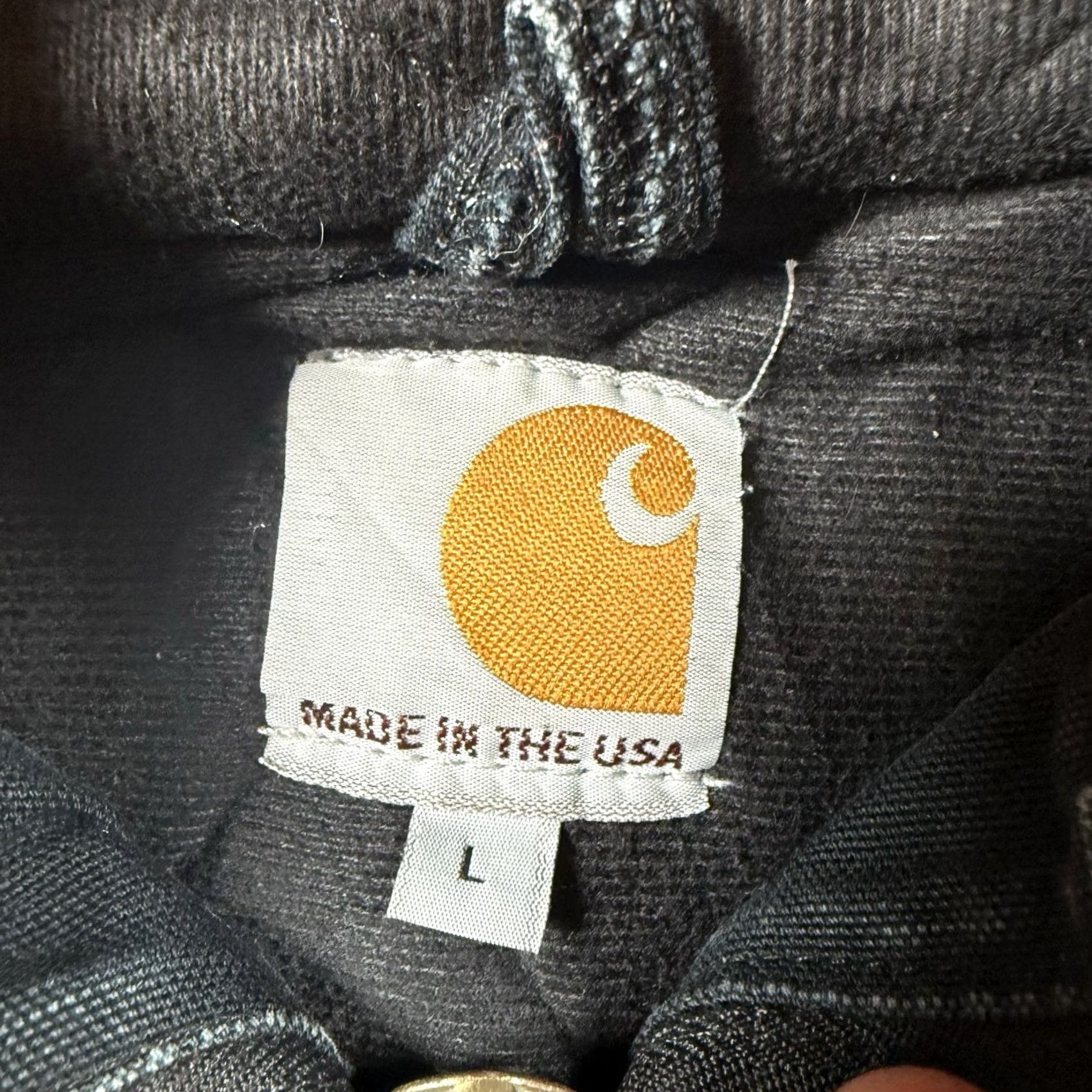 Carhartt VINTAGE Carhartt Jacket Bomber Coat Work USA Made Black L Adults Mens Large Union USA Made Nylon Jacket Black Bomber Carhartt USA Size US L / EU 52-54 / 3 - 6 Thumbnail