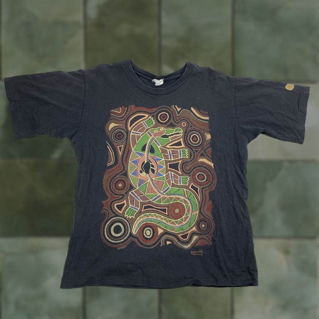 Vintage VINTAGE Kaloola Australia Shirt Adult M Black Alligator Animals 90s Travel Australia Mens Size US M / EU 48-50 / 2 - 1 Thumbnail