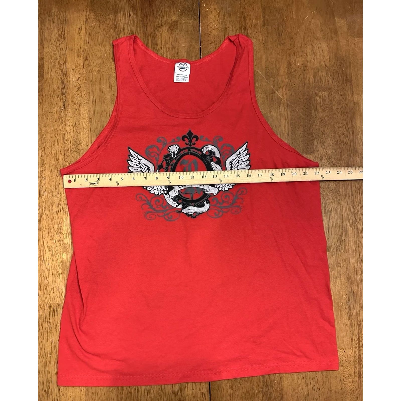 Delta VINTAGE Delta Y2K Respect Tank Top T Shirt XL Red Cotton T-Shirt Men Size US XL / EU 56 / 4 - 5 Thumbnail