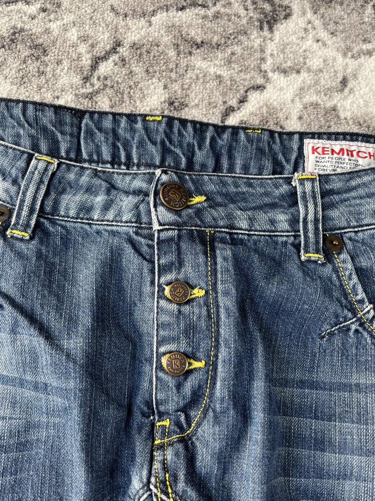 Other Kemitch Distressed Slim Biker Jeans Y2K Italy Size US 37 - 7 Thumbnail