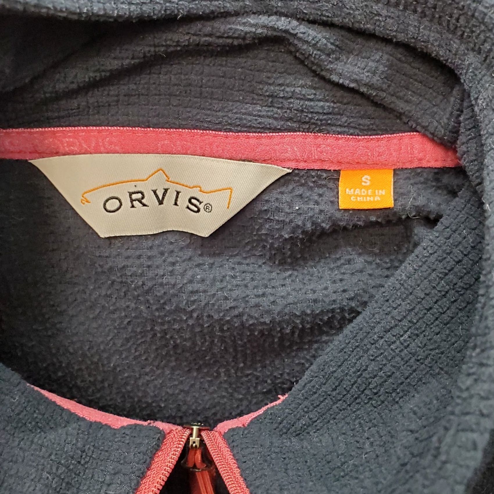 Orvis Orvis Sweatshirt Women’s S Navy Zipped Pocket Long Sleeve Mock Neck Quarter Zip Size S / US 4 / IT 40 - 7 Thumbnail